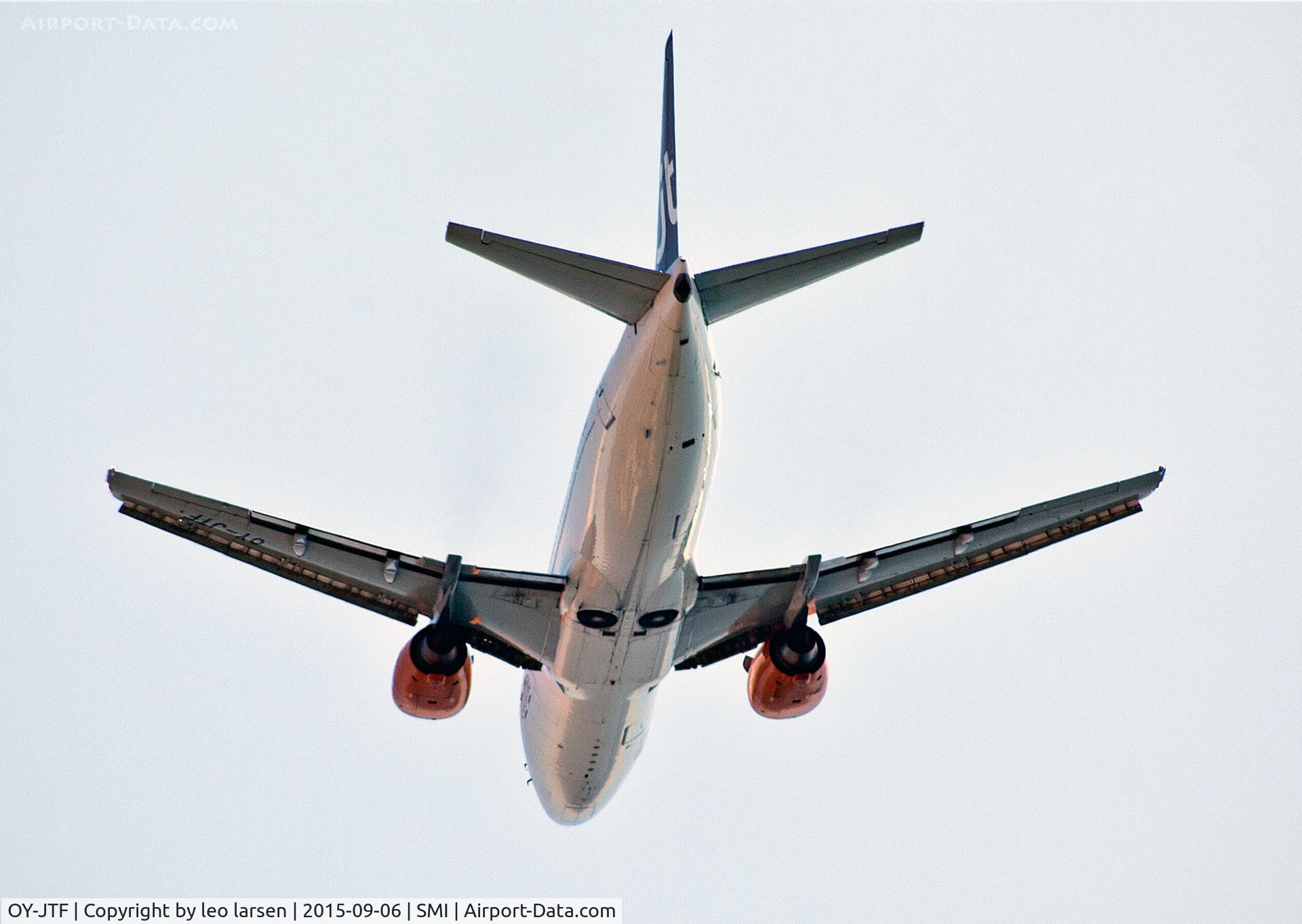 OY-JTF, 1988 Boeing 737-382QC C/N 24364, Samos 6.9.2015