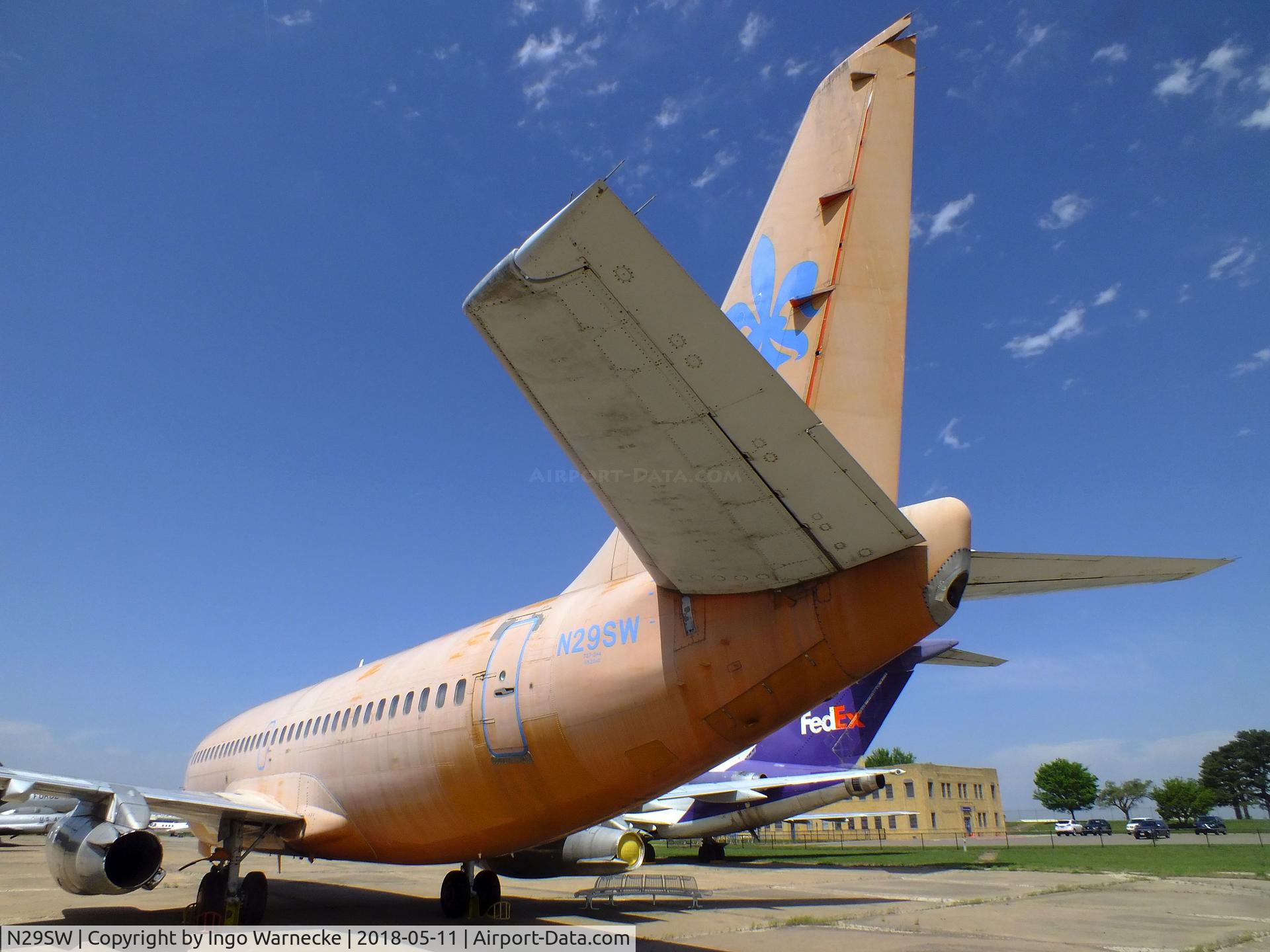 N29SW, 1977 Boeing 737-2H4 C/N 21340, Boeing 737-2H4 at the Kansas Aviation Museum, Wichita KS
