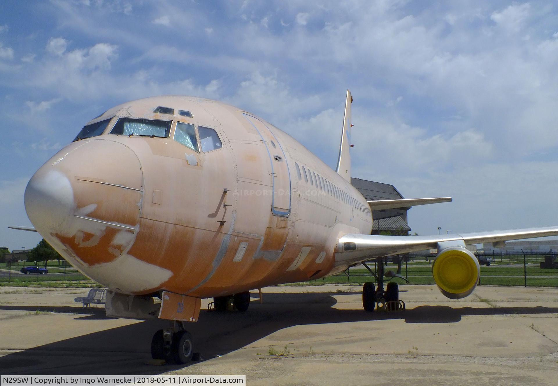 N29SW, 1977 Boeing 737-2H4 C/N 21340, Boeing 737-2H4 at the Kansas Aviation Museum, Wichita KS