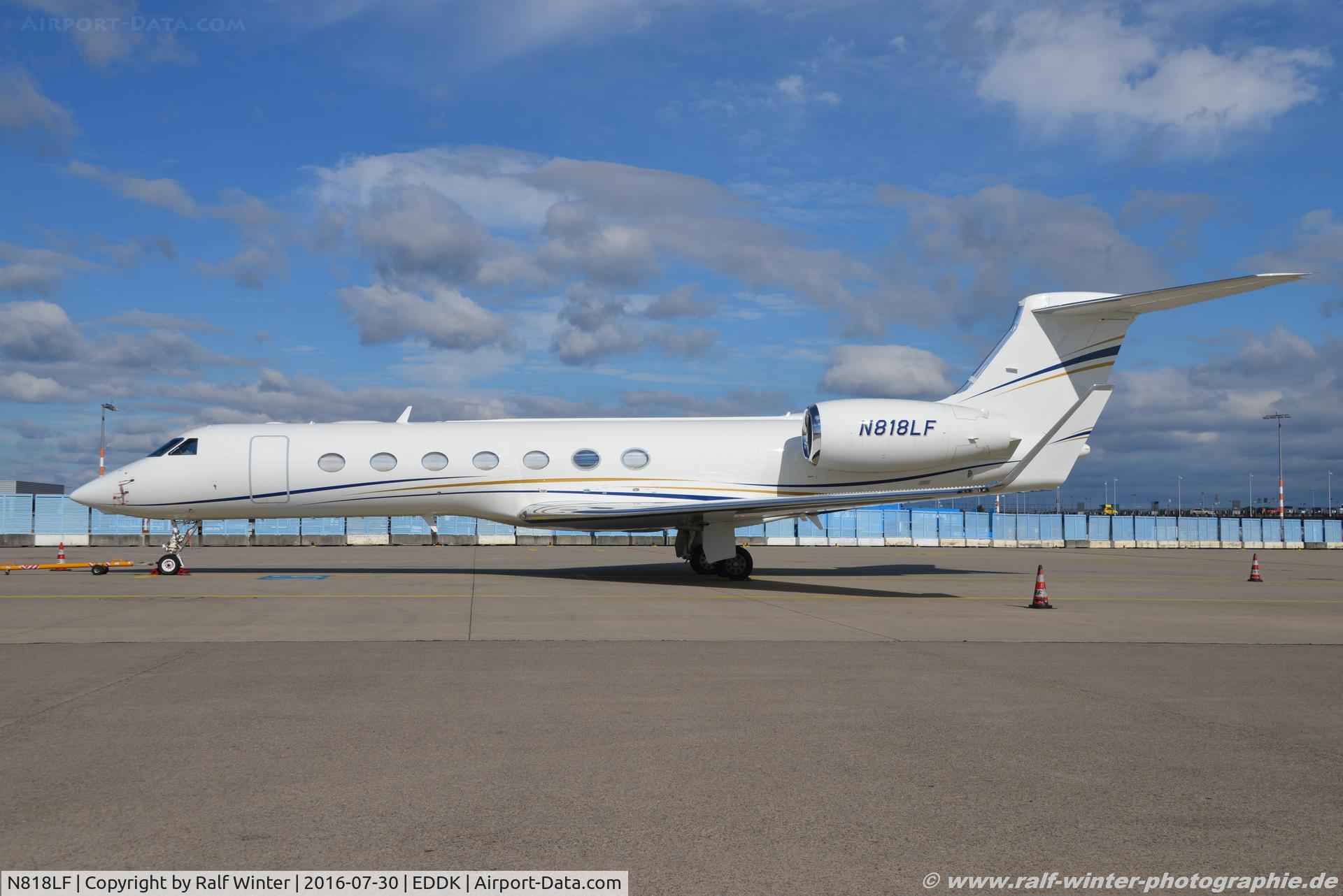 N818LF, 2010 Gulfstream Aerospace GV-SP (G550) C/N 5311, Gulfstream GV-SP G550 Wells Fargo Bank - 5311 N818LF - 30.07.2016 - CGN