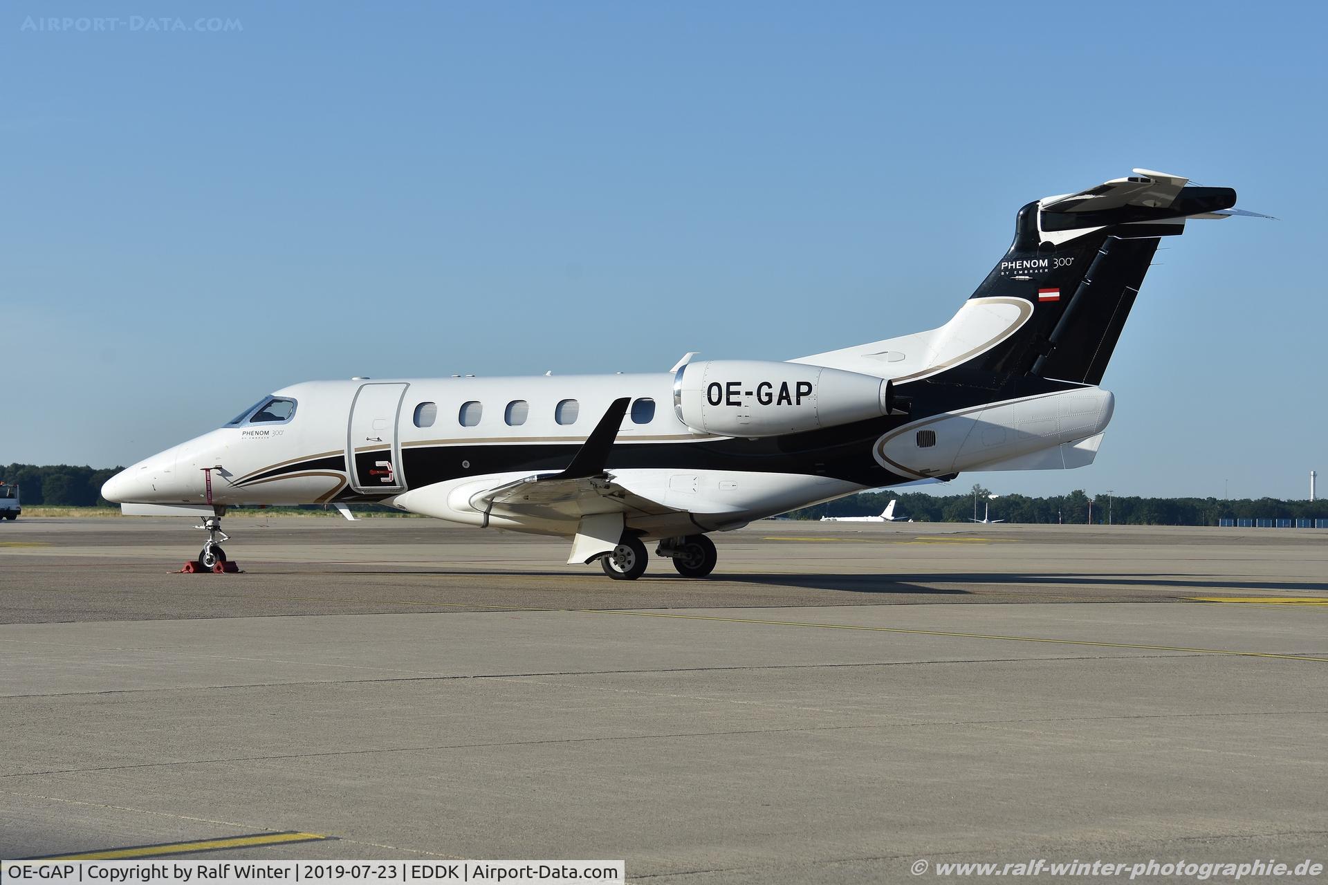OE-GAP, 2012 Embraer EMB-505 Phenom 300 C/N 50500127, Embraer Phenom 300 EMB-505 - AOJ Avcon Jet AG - 50500127 - OE-GAP - 23.07.2019 - CGN