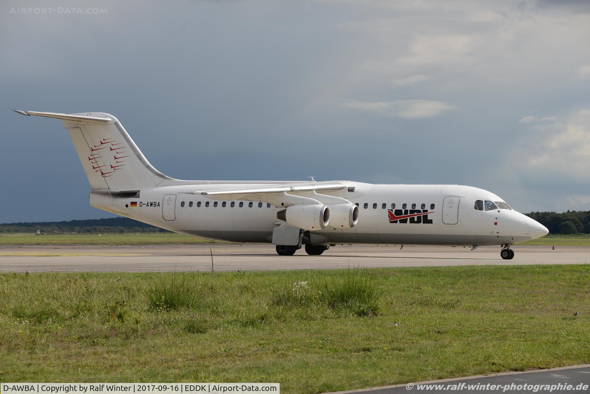 D-AWBA, 1989 British Aerospace BAe.146-300 C/N E3134, British Aerospace BAe 146-300 - WL WDL WDL Aviation - E3134 - D-AWBA - 16.09.2017 - CGN