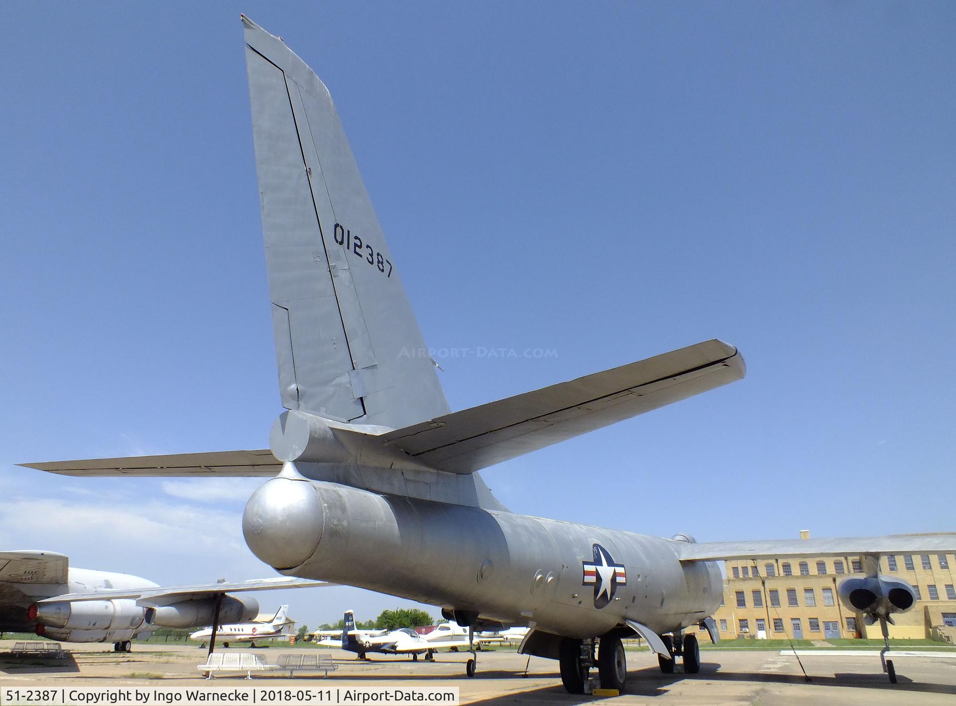 51-2387, 1951 Boeing WB-47E-55-BW Stratojet C/N 450440, Boeing WB-47E Stratojet at the Kansas Aviation Museum, Wichita KS