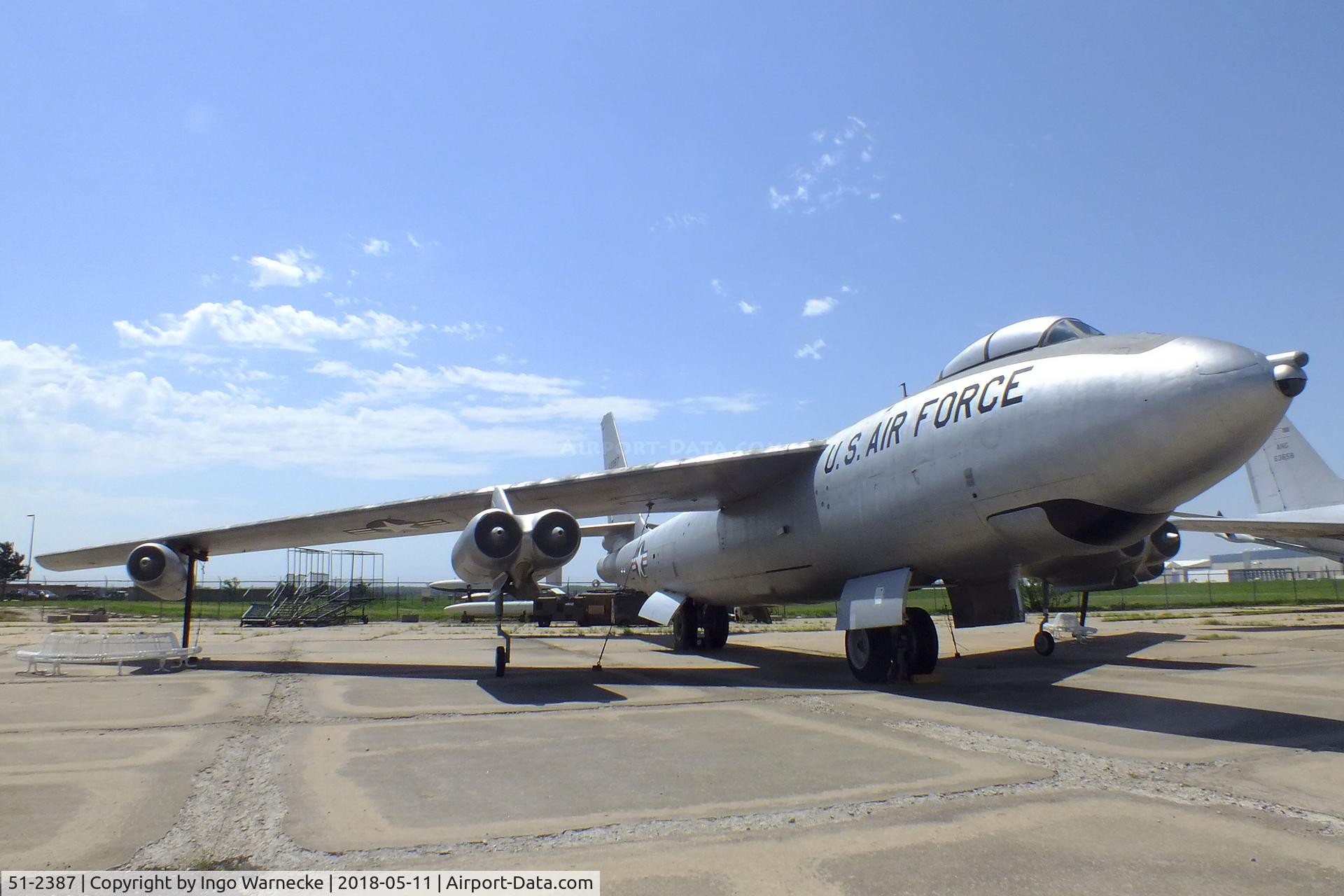 51-2387, 1951 Boeing WB-47E-55-BW Stratojet C/N 450440, Boeing WB-47E Stratojet at the Kansas Aviation Museum, Wichita KS