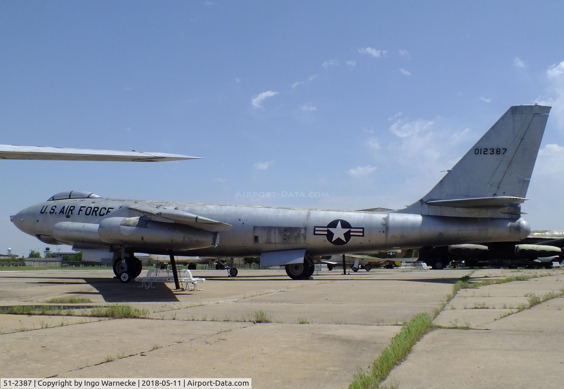 51-2387, 1951 Boeing WB-47E-55-BW Stratojet C/N 450440, Boeing WB-47E Stratojet at the Kansas Aviation Museum, Wichita KS