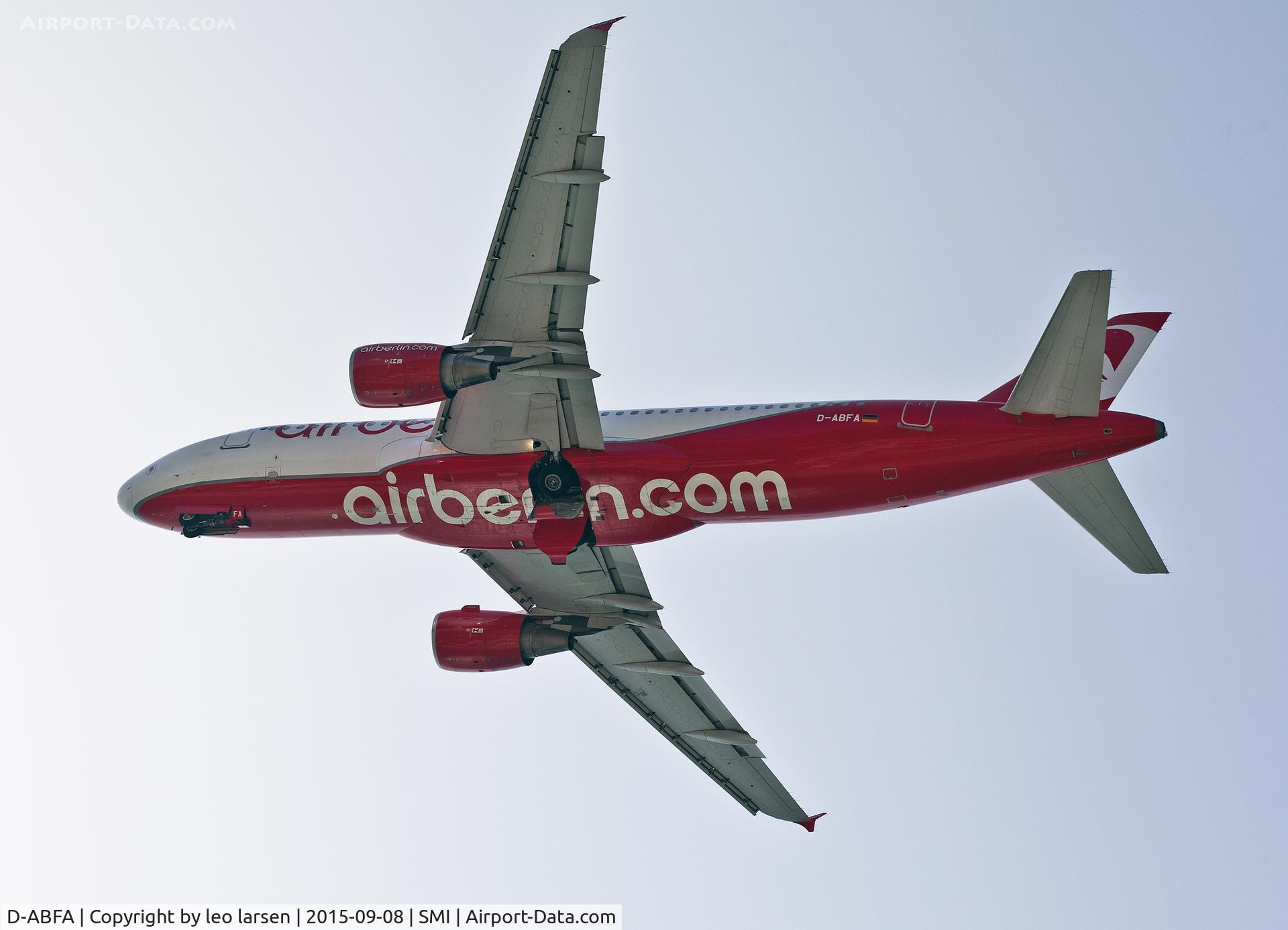 D-ABFA, 2009 Airbus A320-214 C/N 4101, Samos 8.9.2015