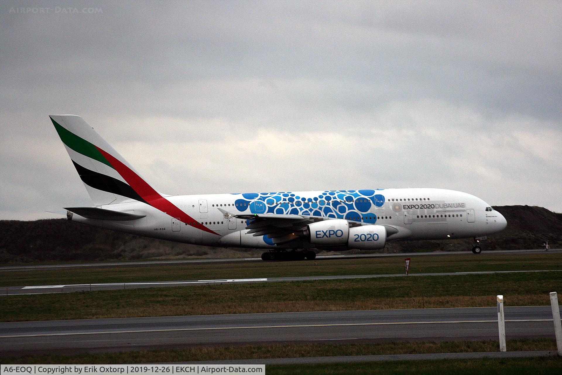 A6-EOQ, 2015 Airbus A380-861 C/N 201, A6-EOQ taxi for takeoff rw 04R