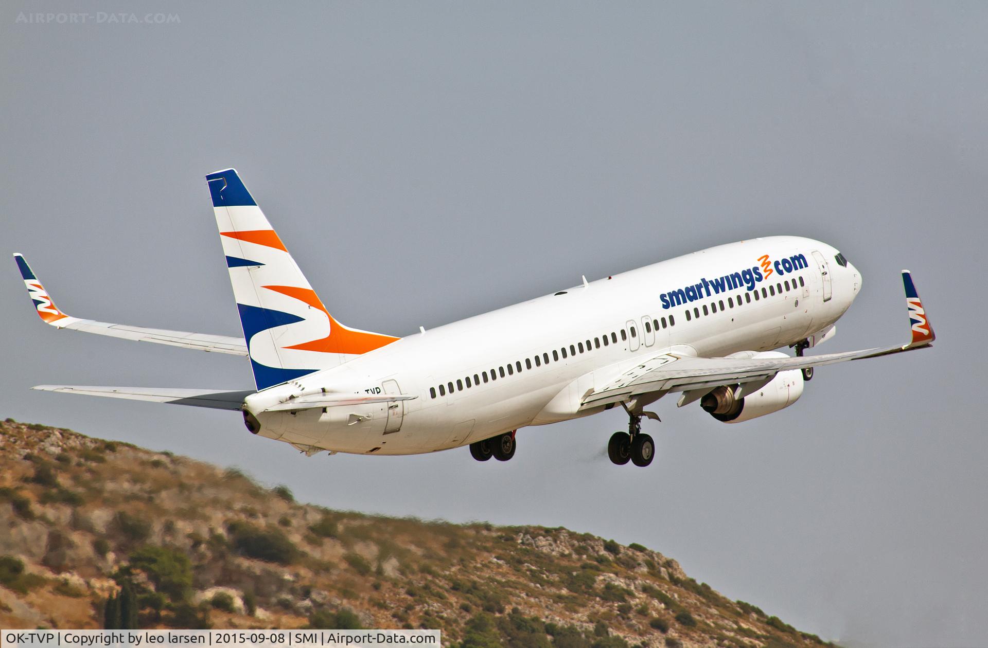 OK-TVP, 2002 Boeing 737-8K5 C/N 32907, Samos 8.9.2015