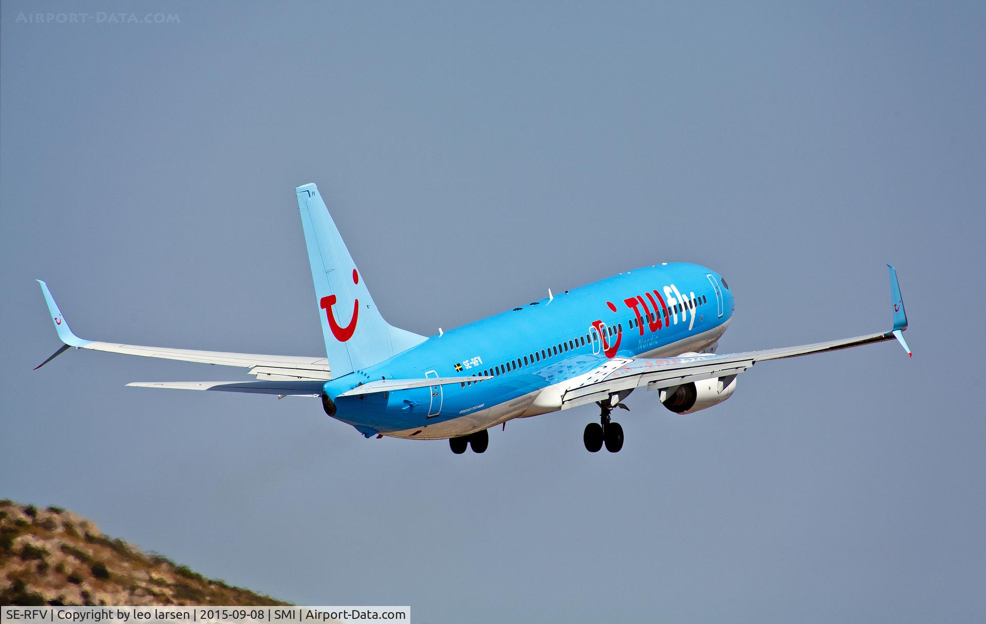 SE-RFV, 2006 Boeing 737-86N C/N 32669, Samos 8.9.2015