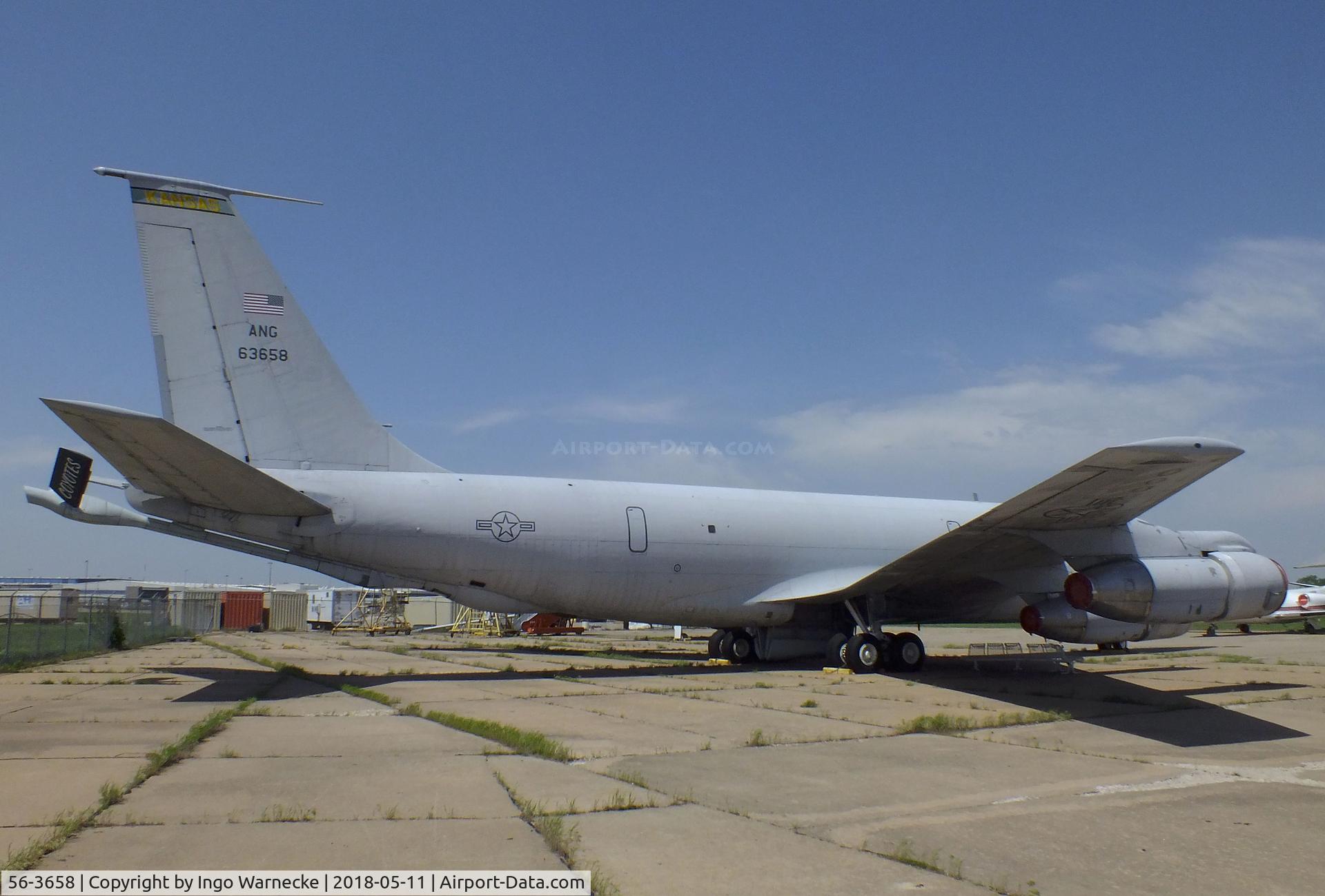 56-3658, 1956 Boeing KC-135E-BN Stratotanker C/N 17407, Boeing KC-135E Stratotanker at the Kansas Aviation Museum, Wichita KS