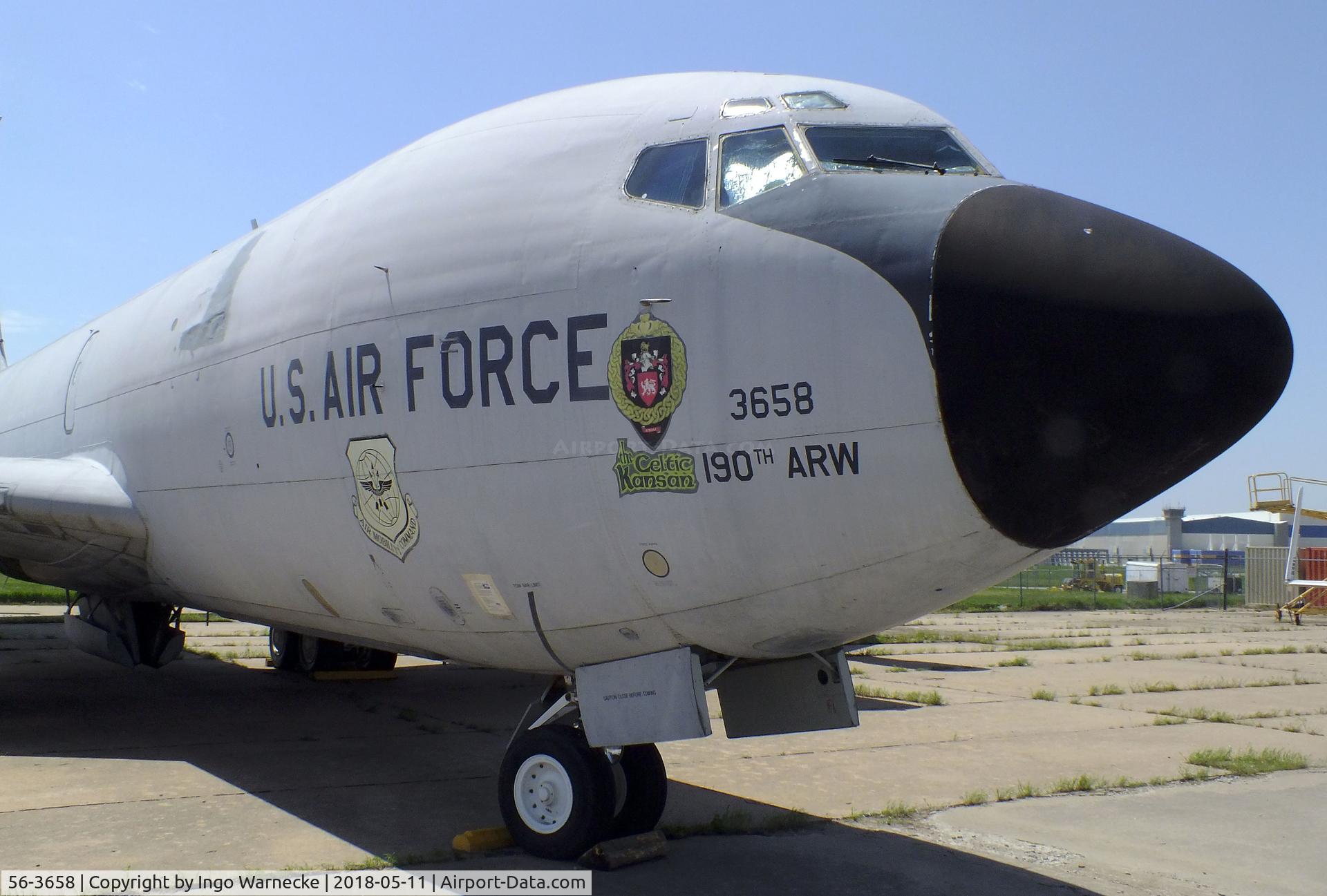 56-3658, 1956 Boeing KC-135E-BN Stratotanker C/N 17407, Boeing KC-135E Stratotanker at the Kansas Aviation Museum, Wichita KS