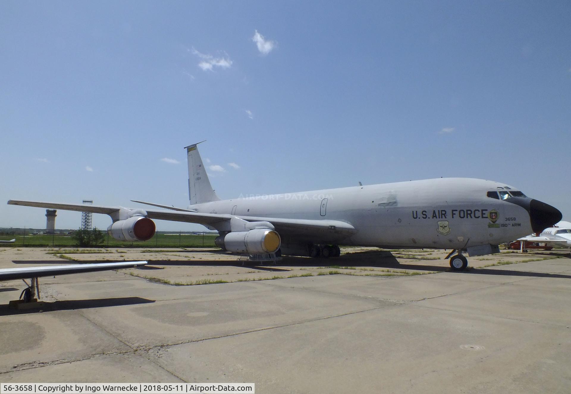 56-3658, 1956 Boeing KC-135E-BN Stratotanker C/N 17407, Boeing KC-135E Stratotanker at the Kansas Aviation Museum, Wichita KS