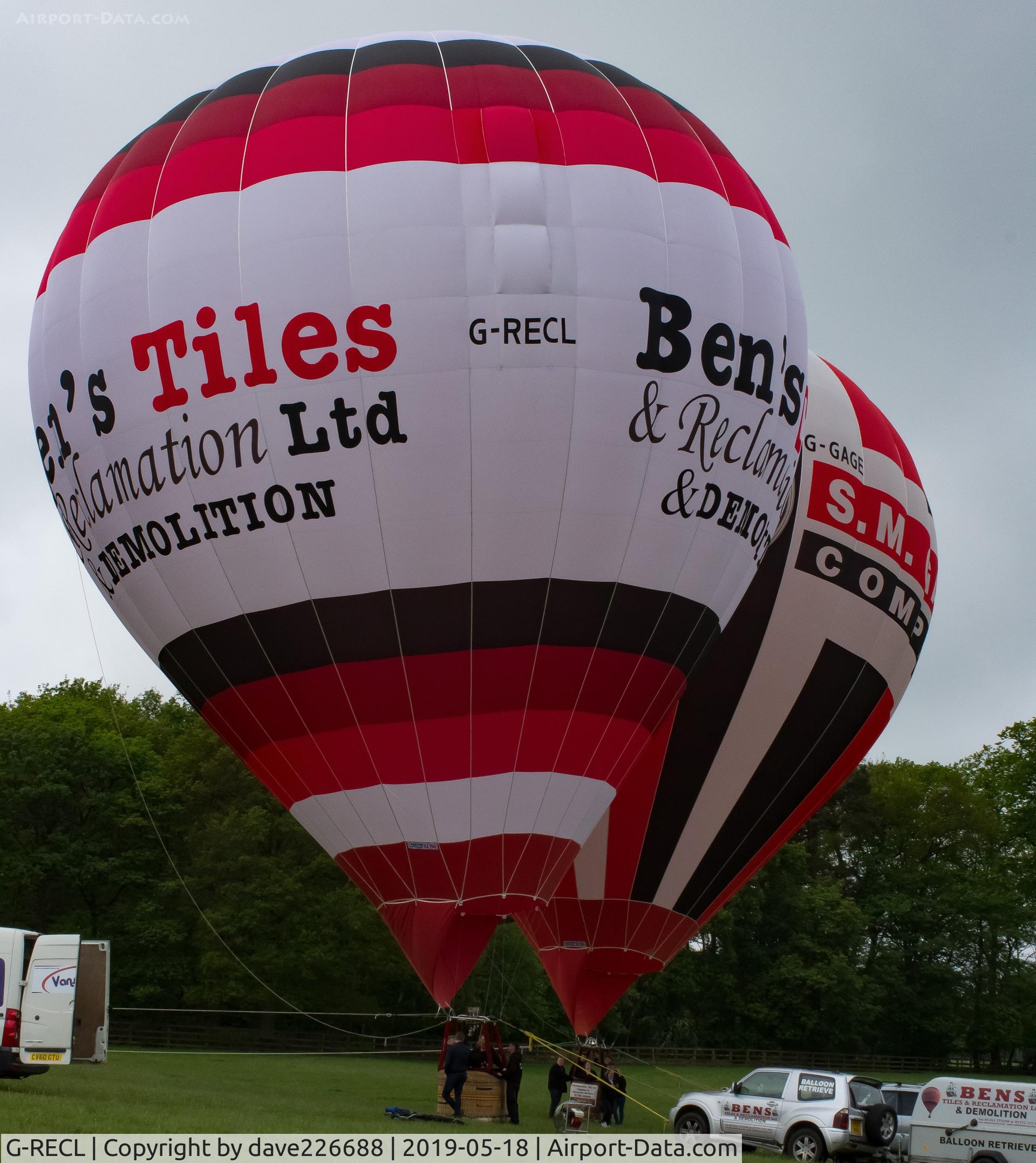 G-RECL, 2018 Cameron Balloons Z-105 C/N 12239, G RECL at the 2019 Midlands Air Festival