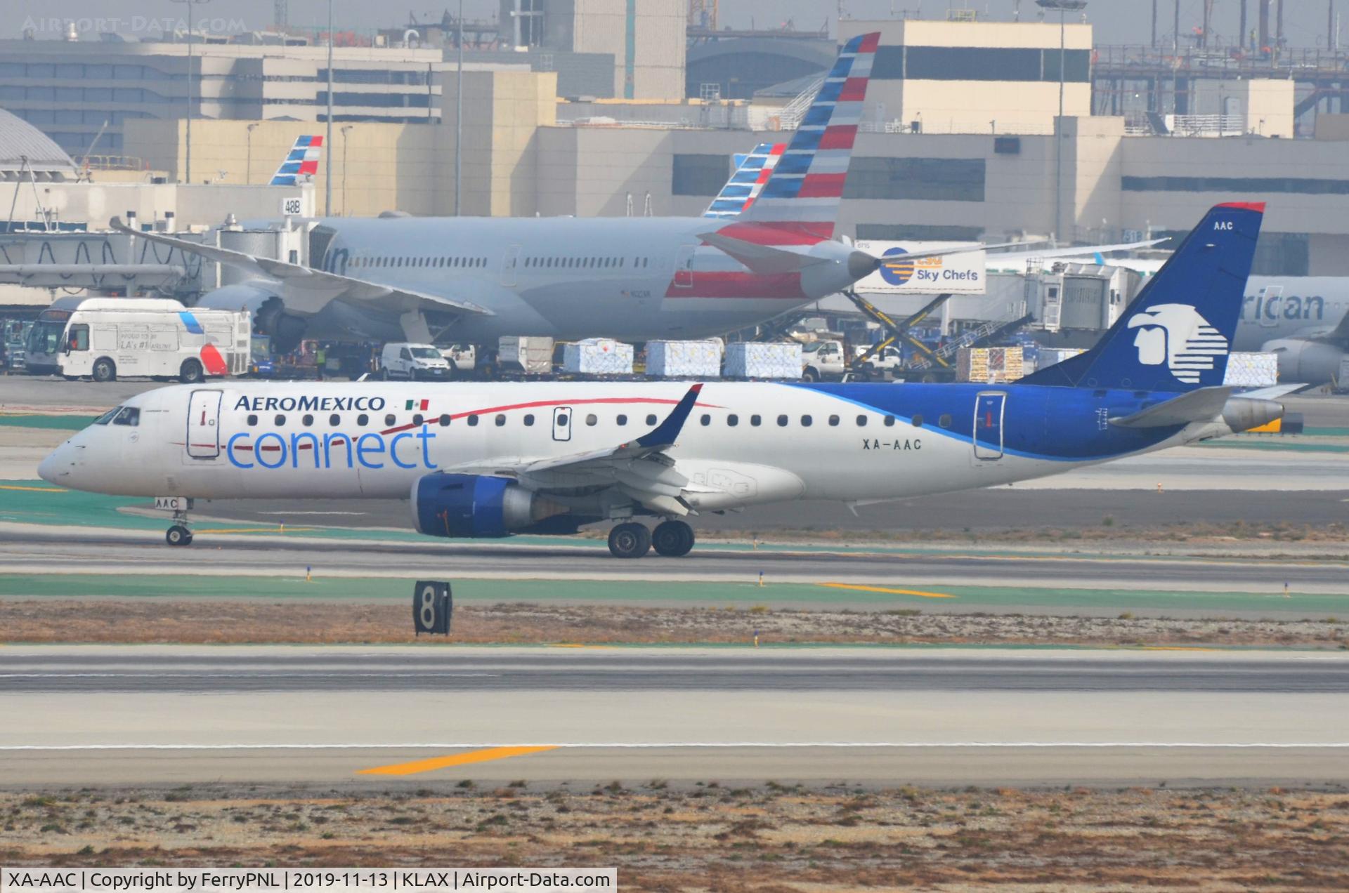 XA-AAC, 2007 Embraer 190LR (ERJ-190-100LR) C/N 19000121, AeroMexico Connect ERJ190