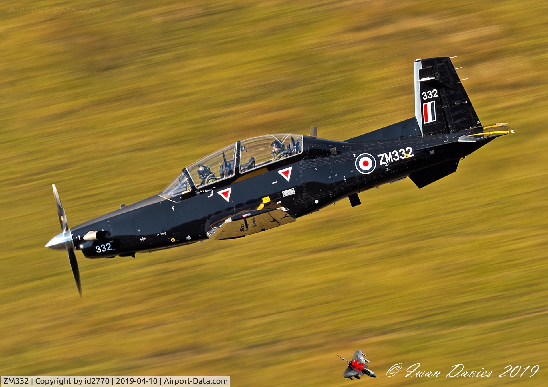 ZM332, 2018 Beechcraft T-6C Texan T.1 C/N PM-130, Mach Loop