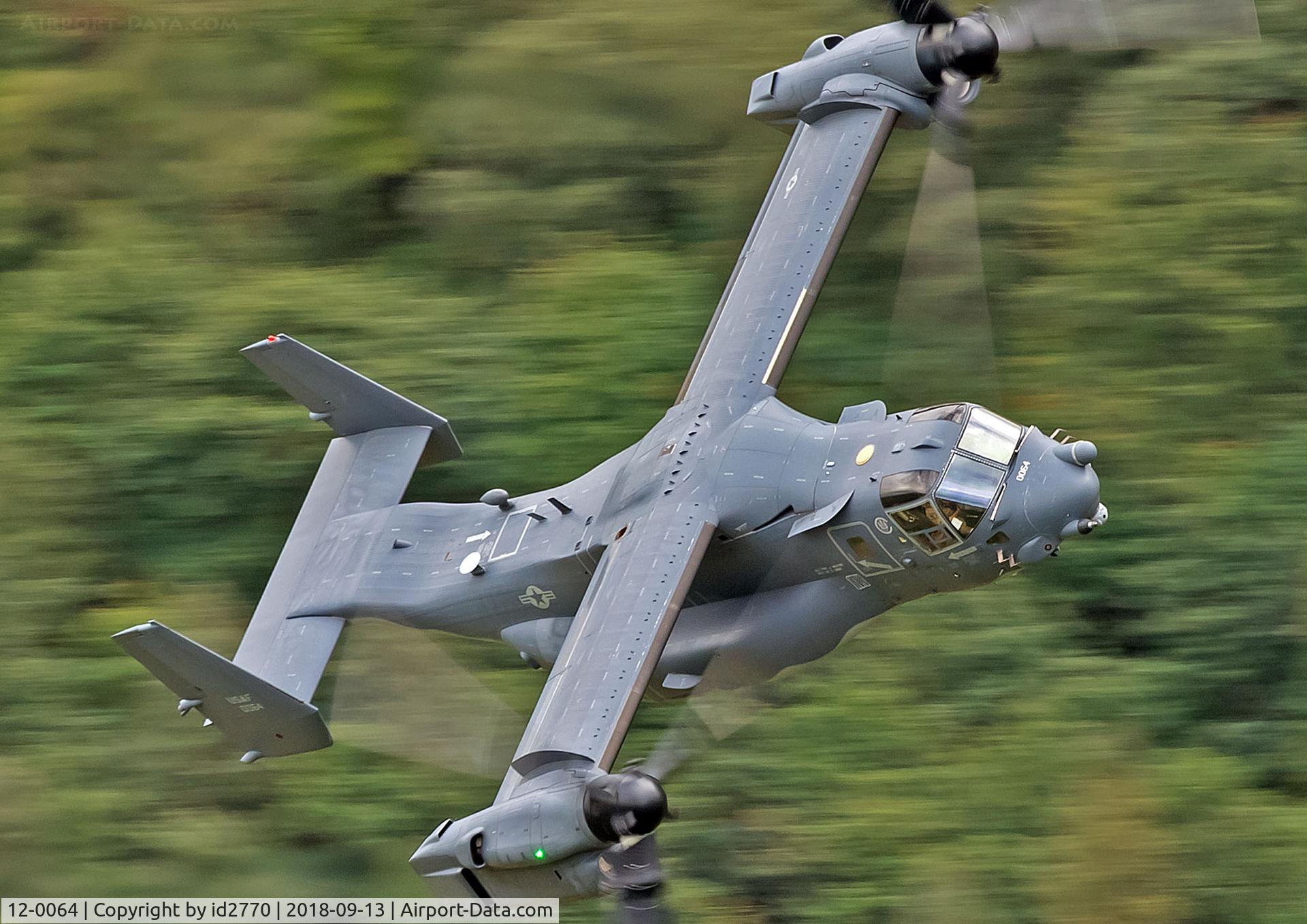 12-0064, Bell-Boeing CV-22B Osprey C/N D1045, LFA 7, Wales