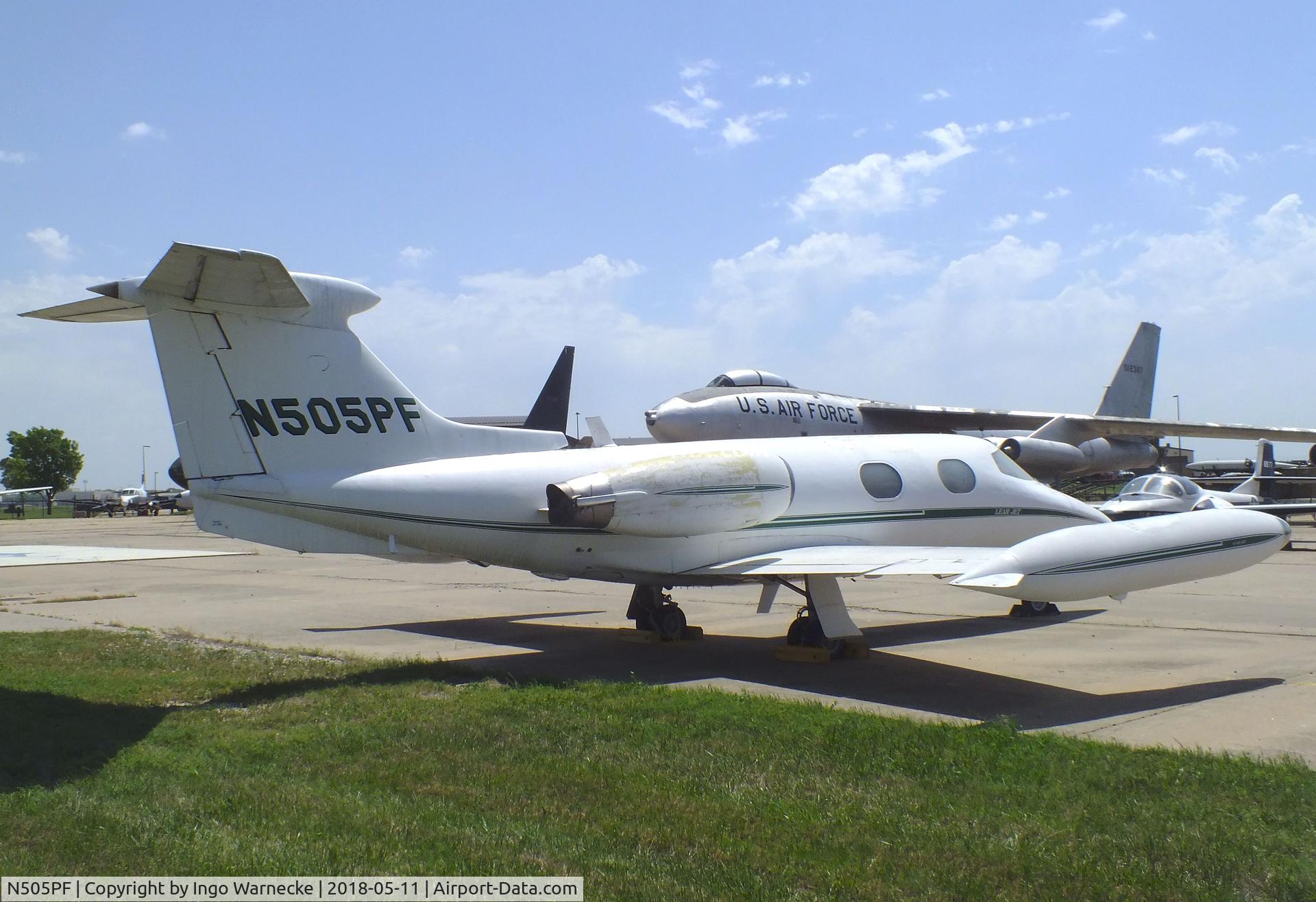 N505PF, 1965 Learjet 23 C/N 23-006, Learjet 23 at the Kansas Aviation Museum, Wichita KS