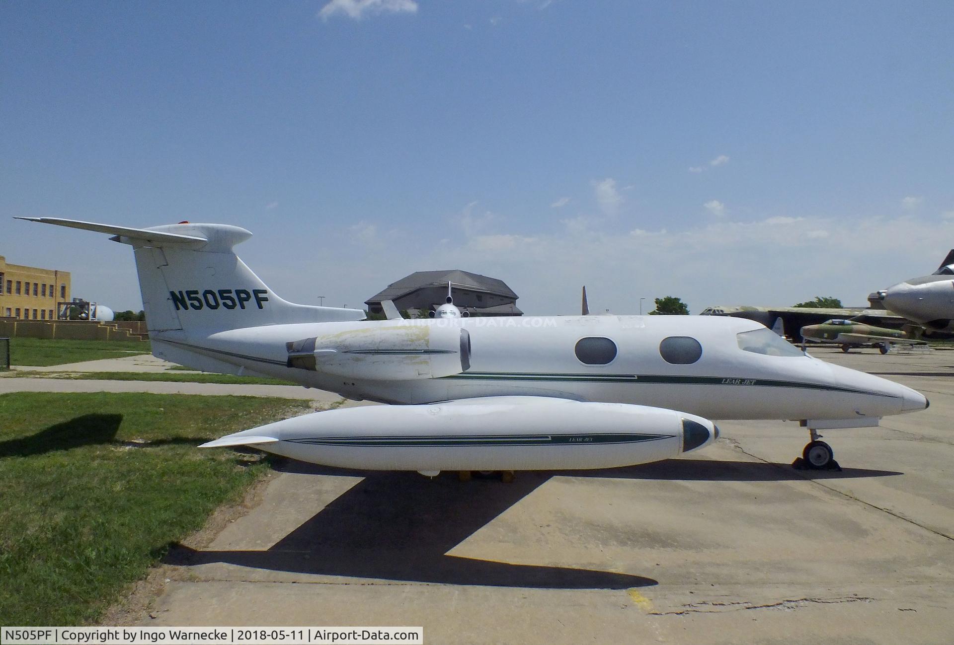 N505PF, 1965 Learjet 23 C/N 23-006, Learjet 23 at the Kansas Aviation Museum, Wichita KS
