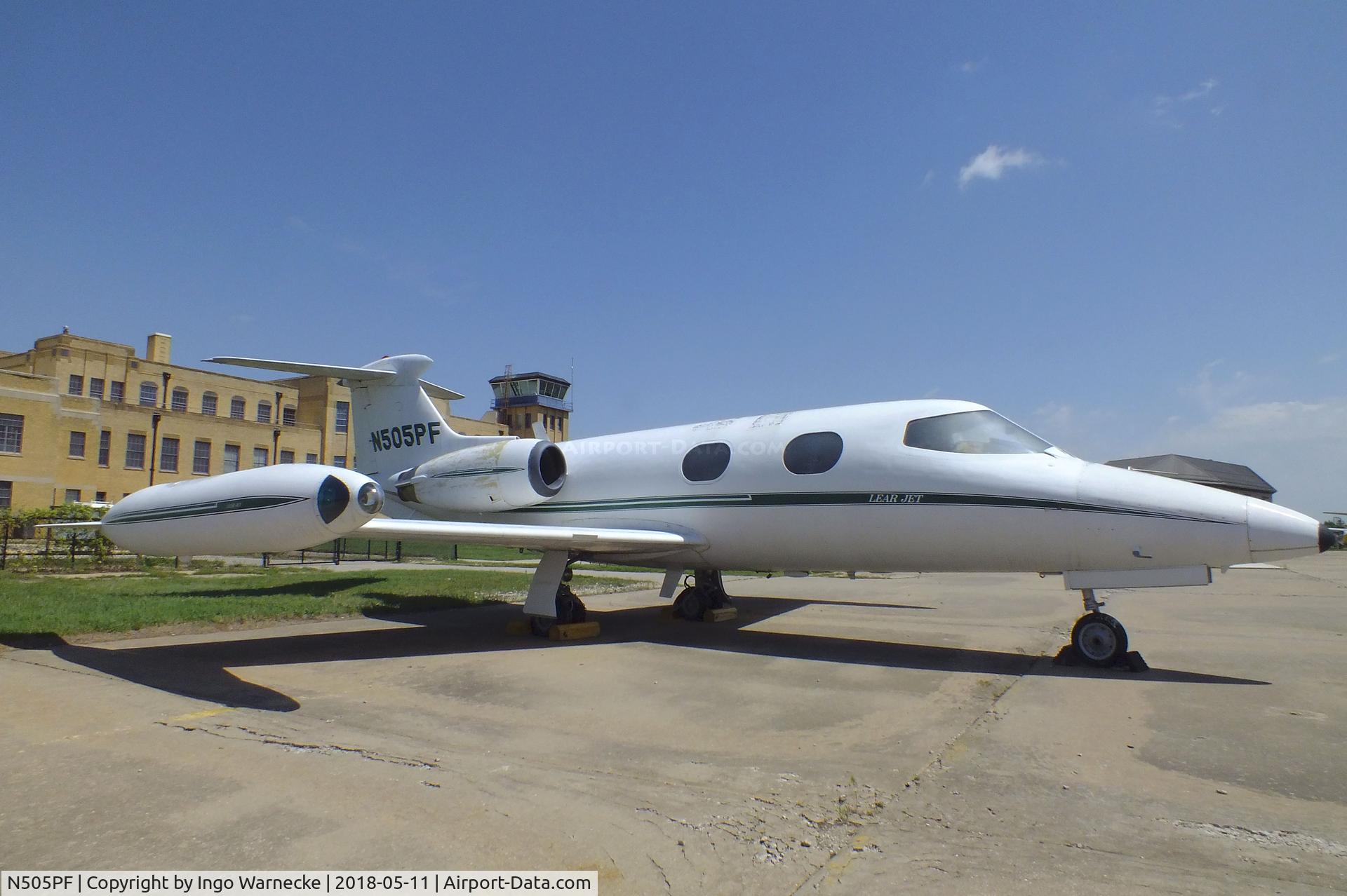 N505PF, 1965 Learjet 23 C/N 23-006, Learjet 23 at the Kansas Aviation Museum, Wichita KS