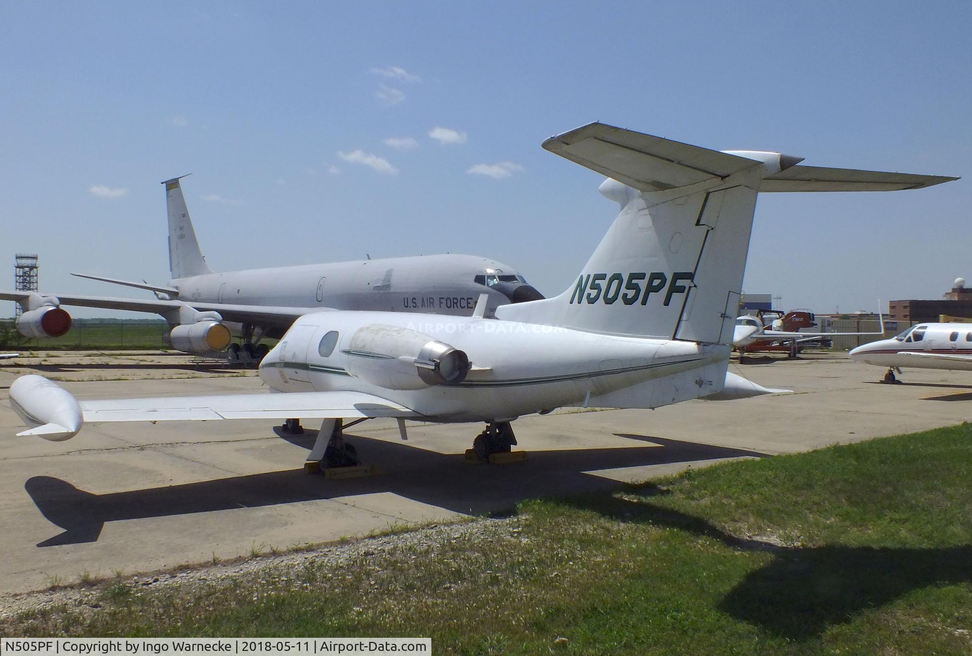 N505PF, 1965 Learjet 23 C/N 23-006, Learjet 23 at the Kansas Aviation Museum, Wichita KS