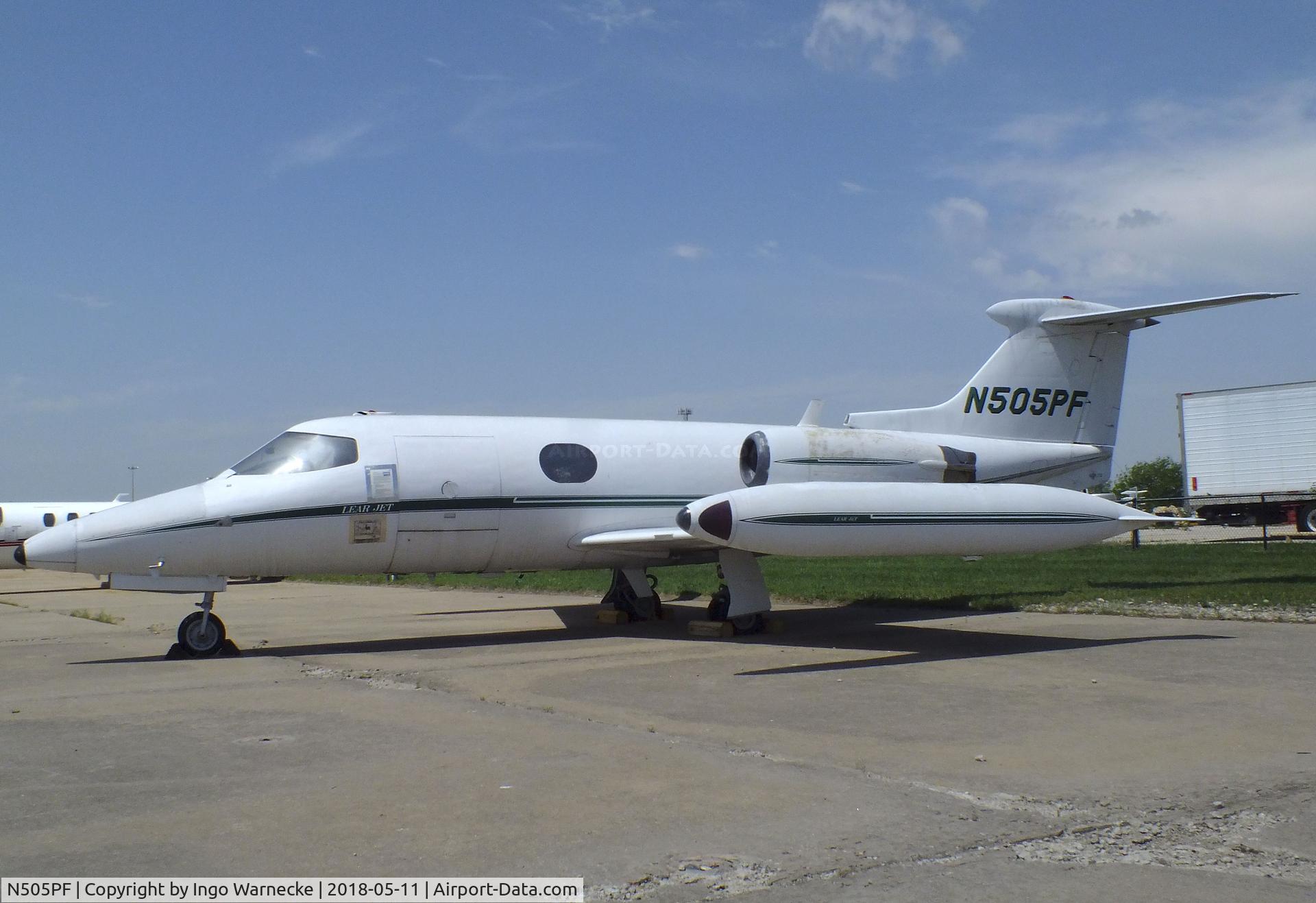 N505PF, 1965 Learjet 23 C/N 23-006, Learjet 23 at the Kansas Aviation Museum, Wichita KS