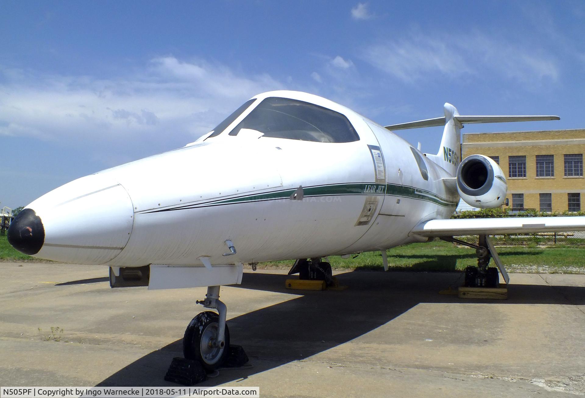 N505PF, 1965 Learjet 23 C/N 23-006, Learjet 23 at the Kansas Aviation Museum, Wichita KS