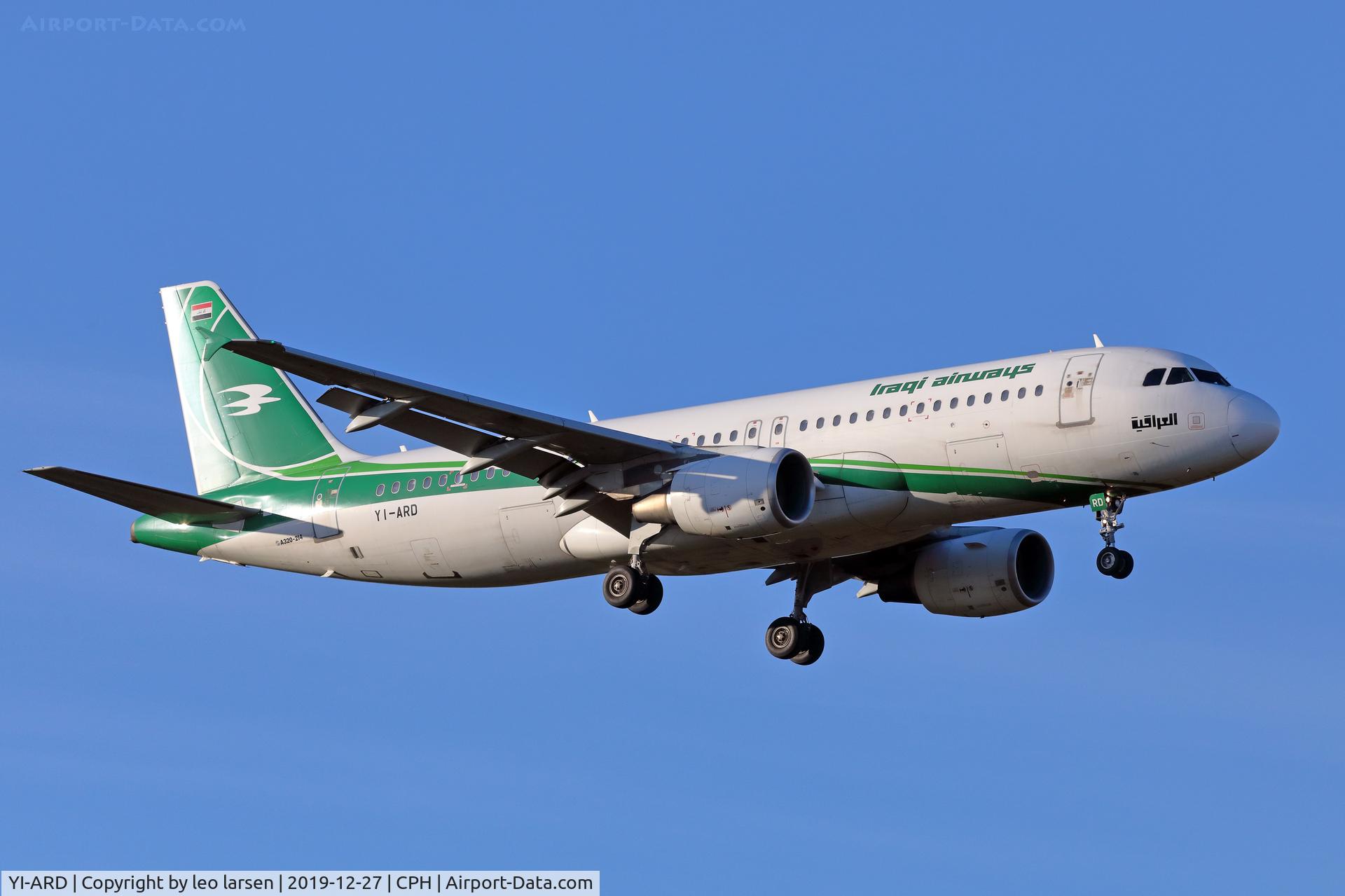 YI-ARD, 2013 Airbus A320-214 C/N 5464, Copenhagen 27.12.2019 L/D R-04L