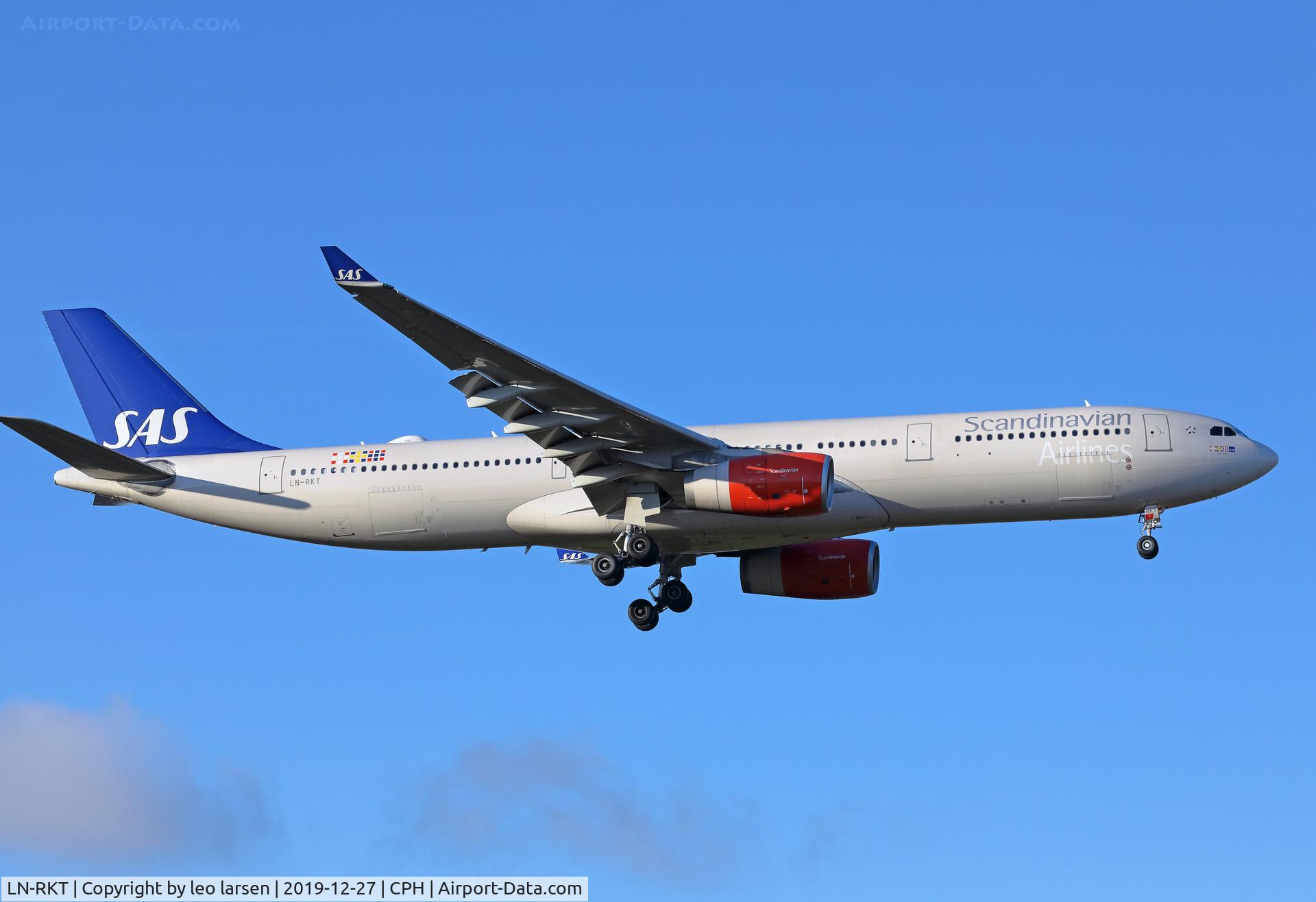 LN-RKT, 2016 Airbus A330-343E C/N 1697, Copenhagen 27.12.2019 L/D R-04L