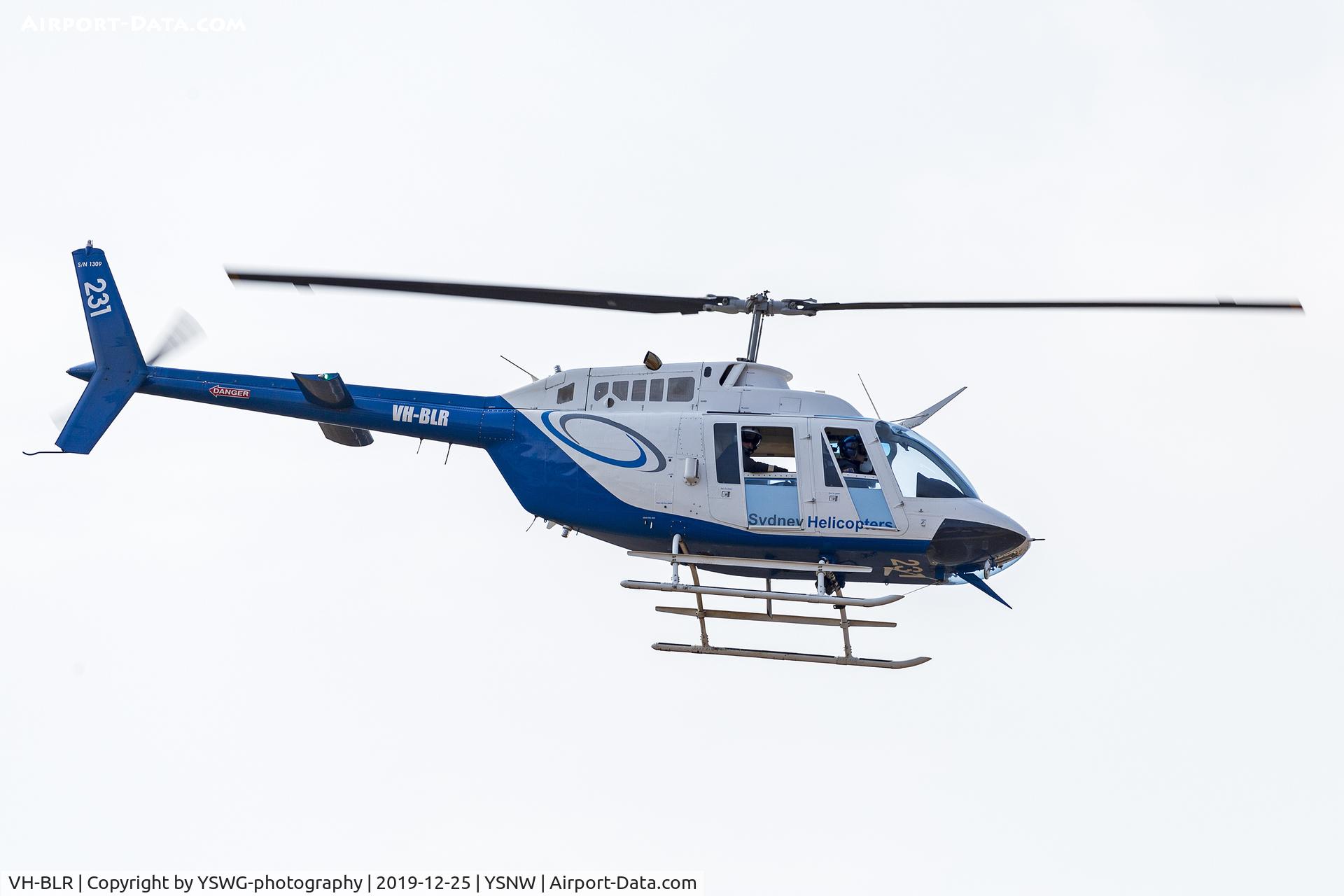VH-BLR, 1974 Bell 206B JetRanger II C/N 1309, Sydney Helicopters (VH-BLR) Bell 206B JetRanger II arriving at HMAS Albatross as Firebird 231