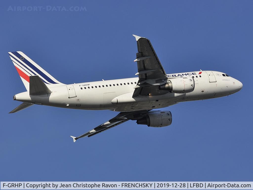 F-GRHP, 2000 Airbus A319-111 C/N 1344, AF1214 to Rome take off runway 05