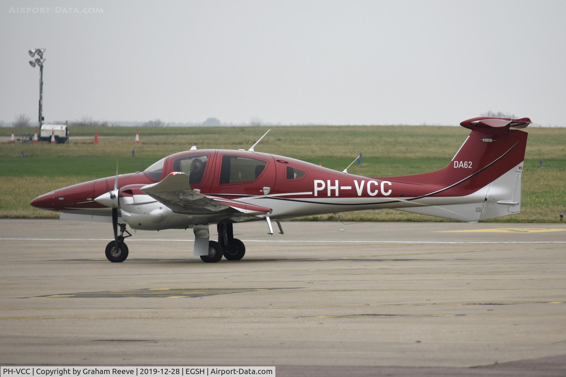 PH-VCC, 2019 Diamond DA-62 C/N 62.085, Just landed at Norwich.