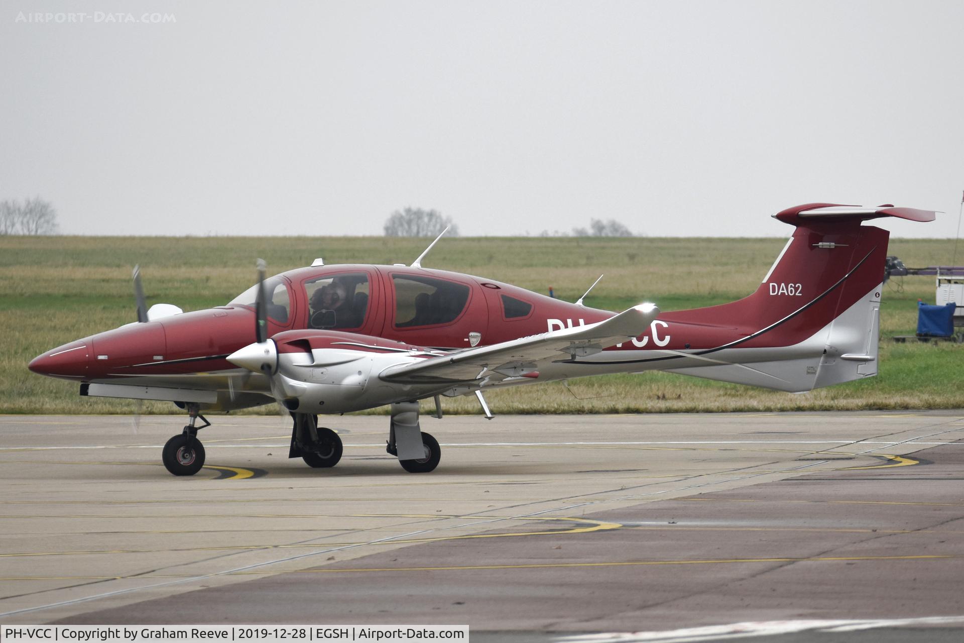 PH-VCC, 2019 Diamond DA-62 C/N 62.085, Just landed at Norwich.