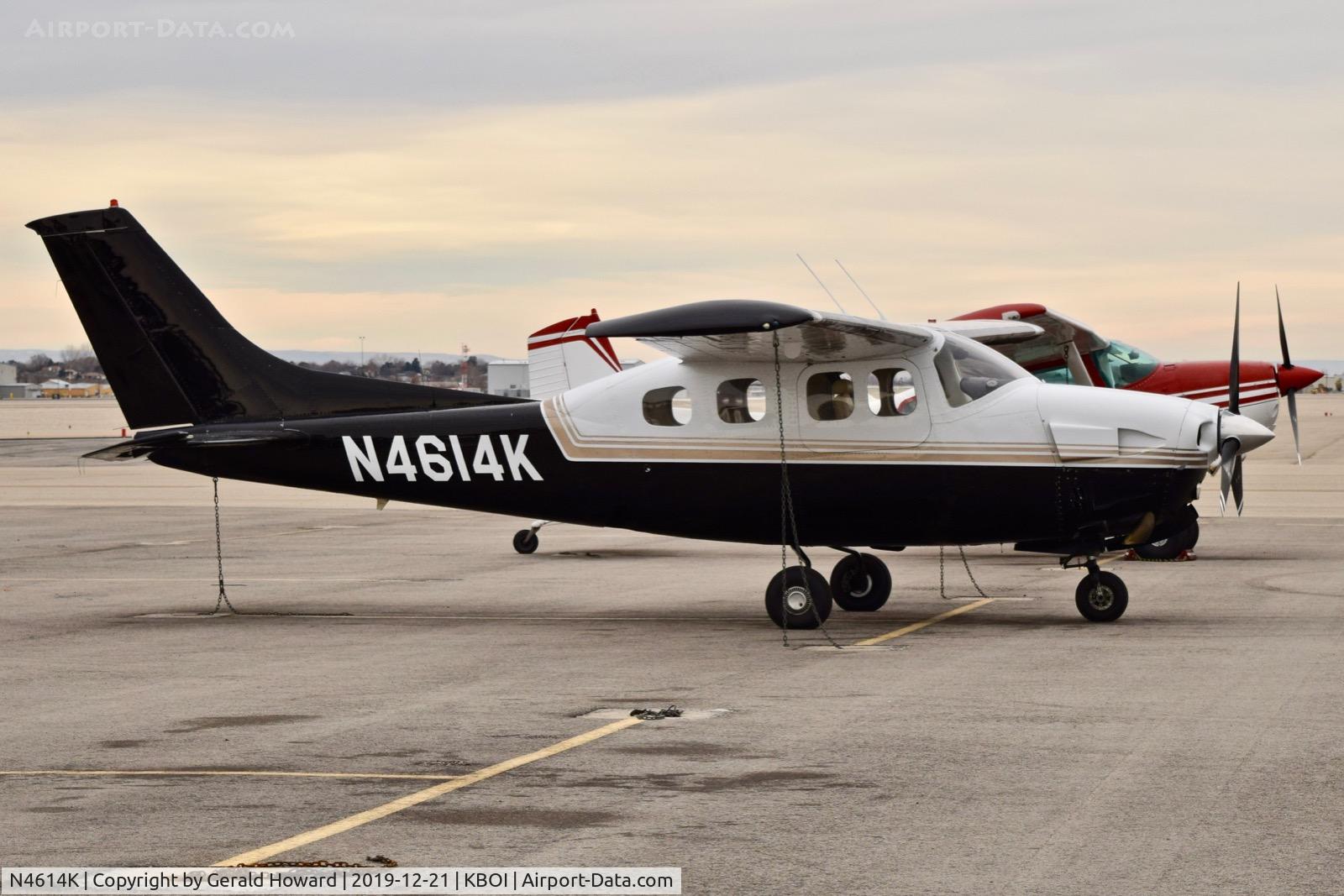 N4614K, 1979 Cessna P210N Pressurised Centurion C/N P21000237, Parked on north GA ramp.