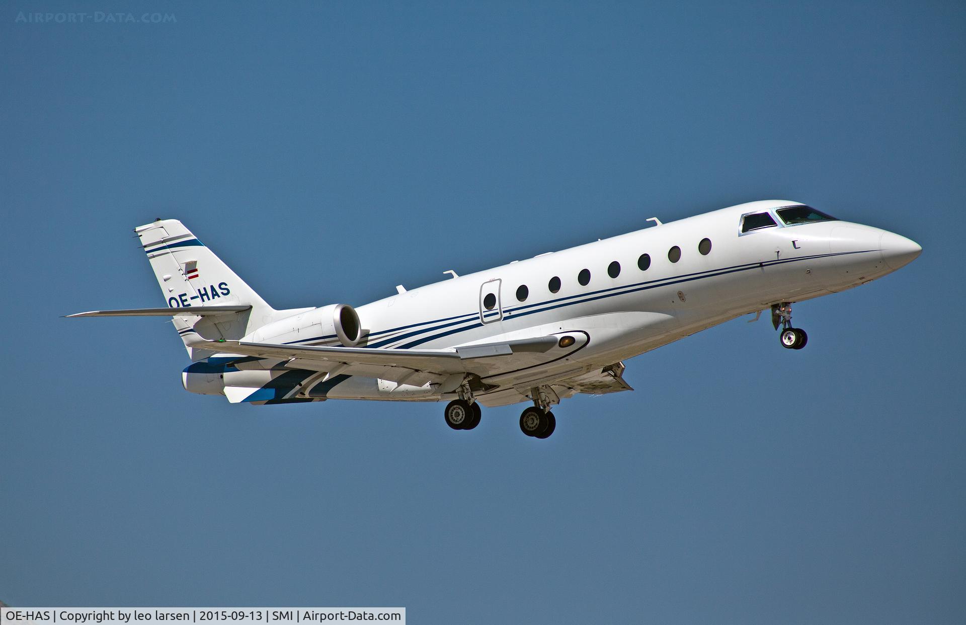 OE-HAS, 2009 Israel Aerospace Industries Gulfstream 200 C/N 206, Samos 13.9.2015