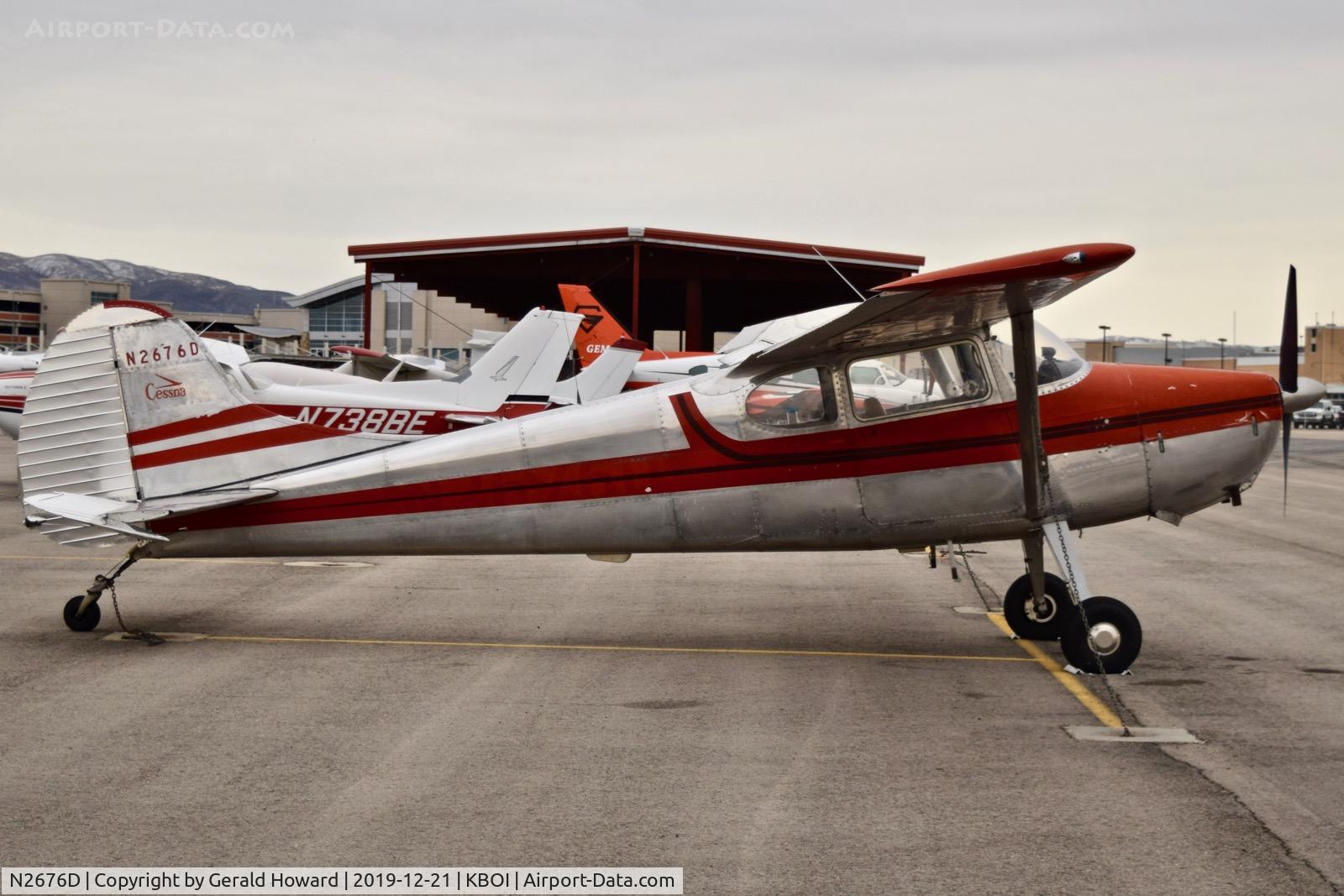 N2676D, 1952 Cessna 170B C/N 20828, Parked on north GA ramp.