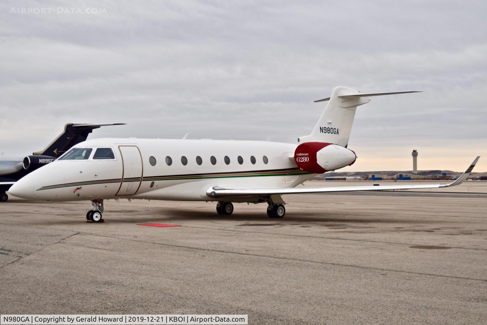 N980GA, 2019 Israel Aircraft Industries Gulfstream G280 C/N 2180, Parked on north GA ramp.