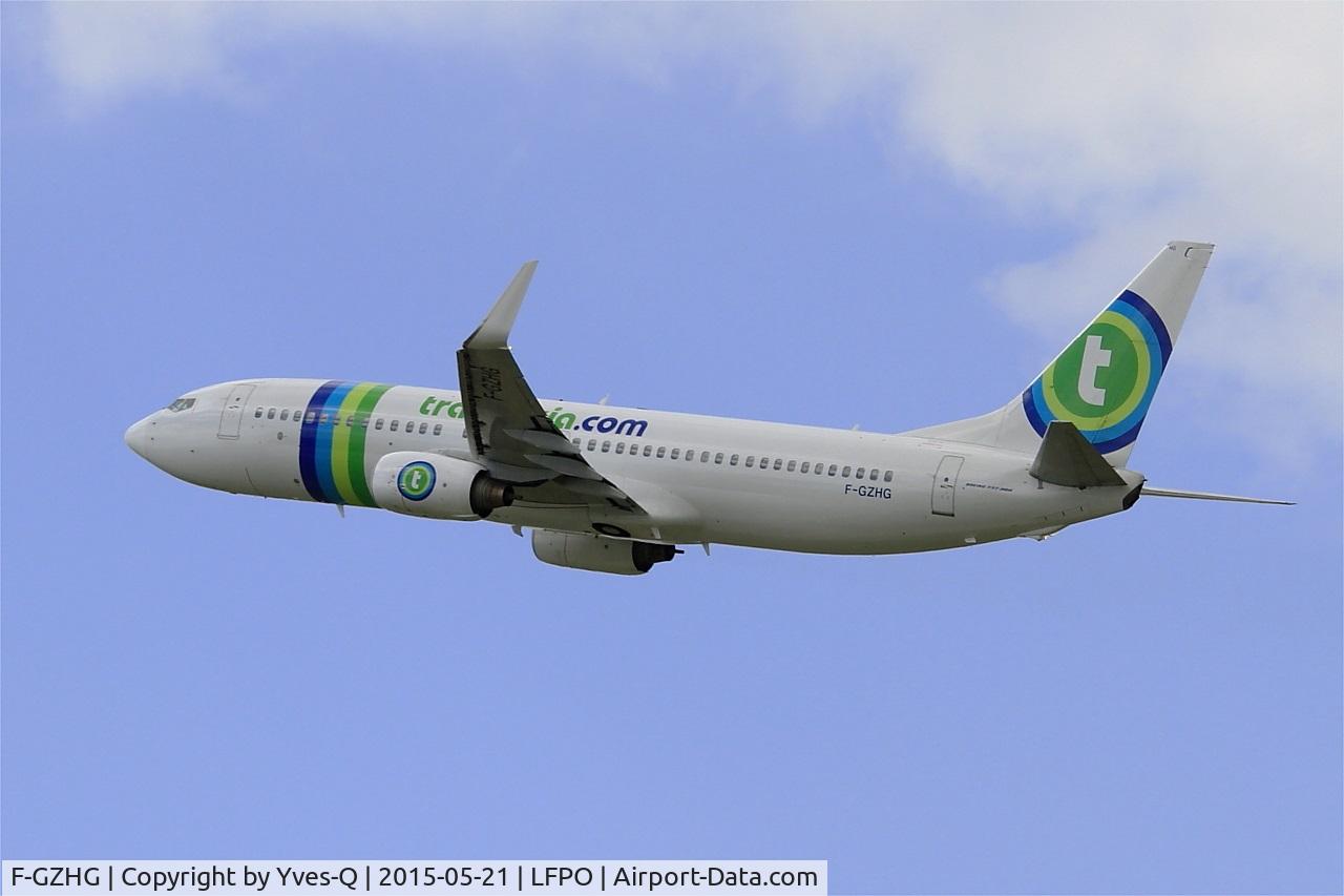 F-GZHG, 2002 Boeing 737-8K2 C/N 30650, Boeing 737-8K2, Take off rwy 24, Paris-Orly airport (LFPO-ORY)