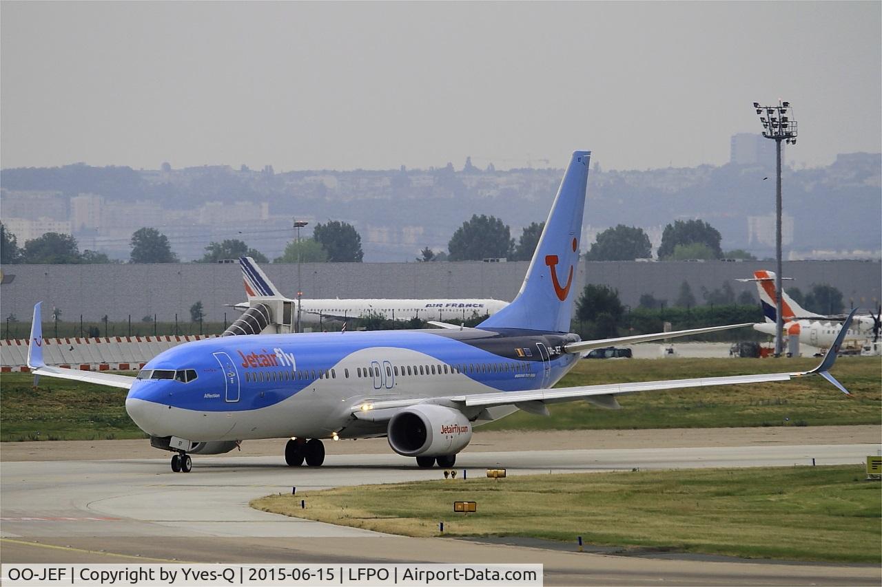 OO-JEF, 2014 Boeing 737-8K5 C/N 44271, Boeing 737-8K5, Taxiing to holding point rwy 08, Paris-Orly airport (LFPO-ORY)