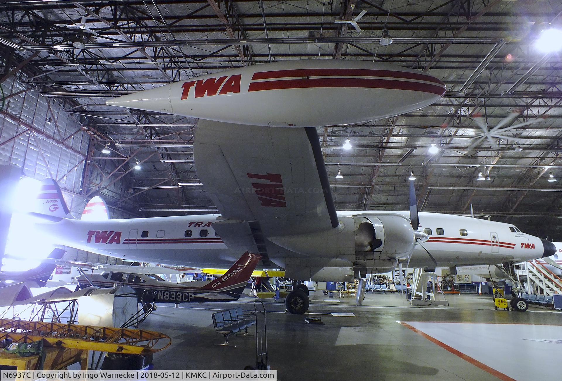 N6937C, 1957 Lockheed L-1049H-82 Super Constellation C/N 4830, Lockheed L-1049H Super Constellation at the Airline History Museum, Kansas City MO