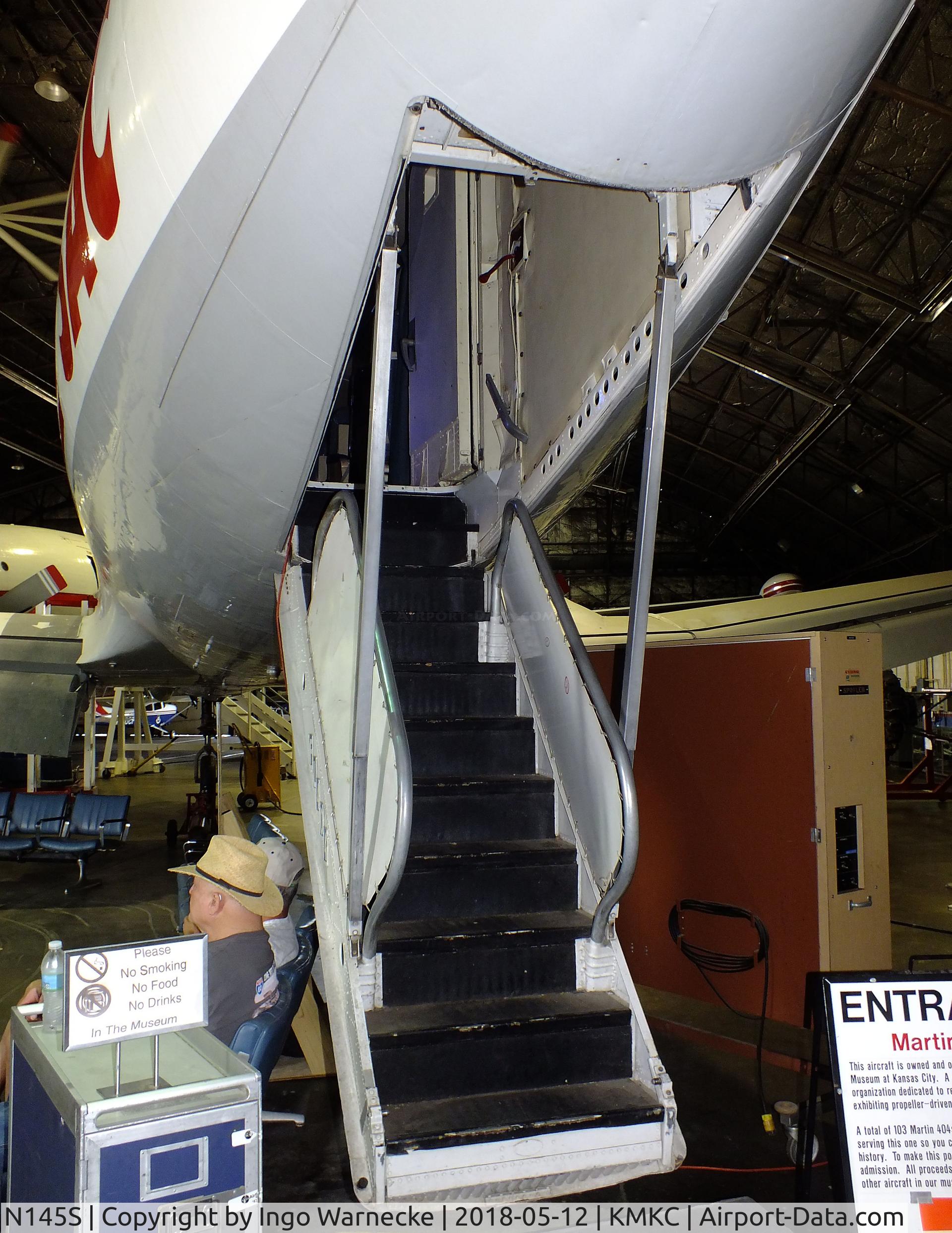 N145S, 1952 Martin 404 C/N 14142, Martin 404 at the Airline History Museum, Kansas City MO