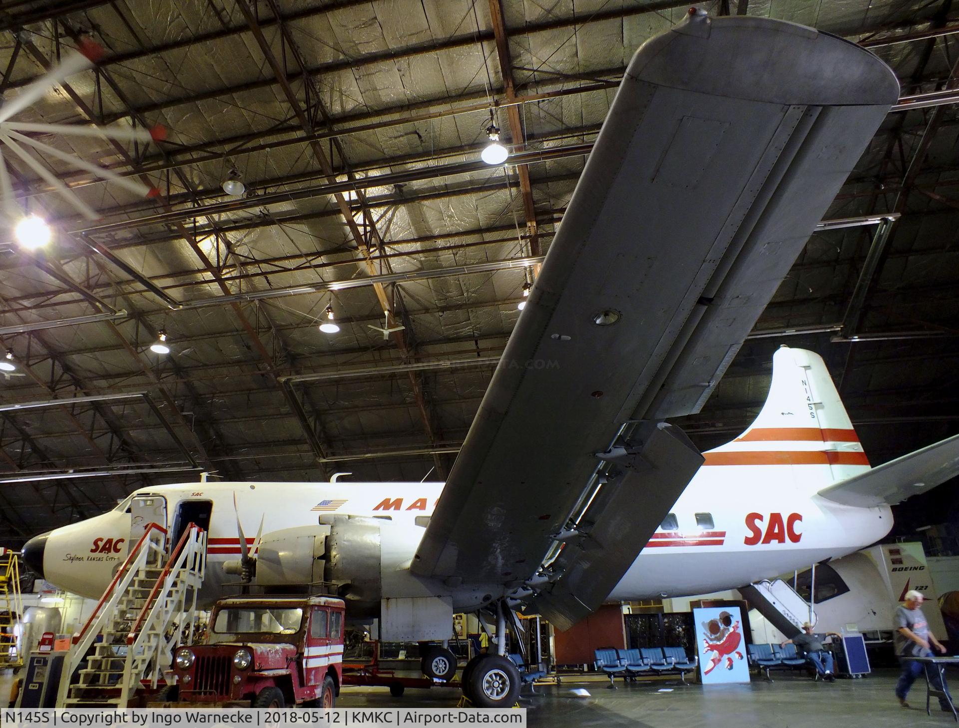 N145S, 1952 Martin 404 C/N 14142, Martin 404 at the Airline History Museum, Kansas City MO