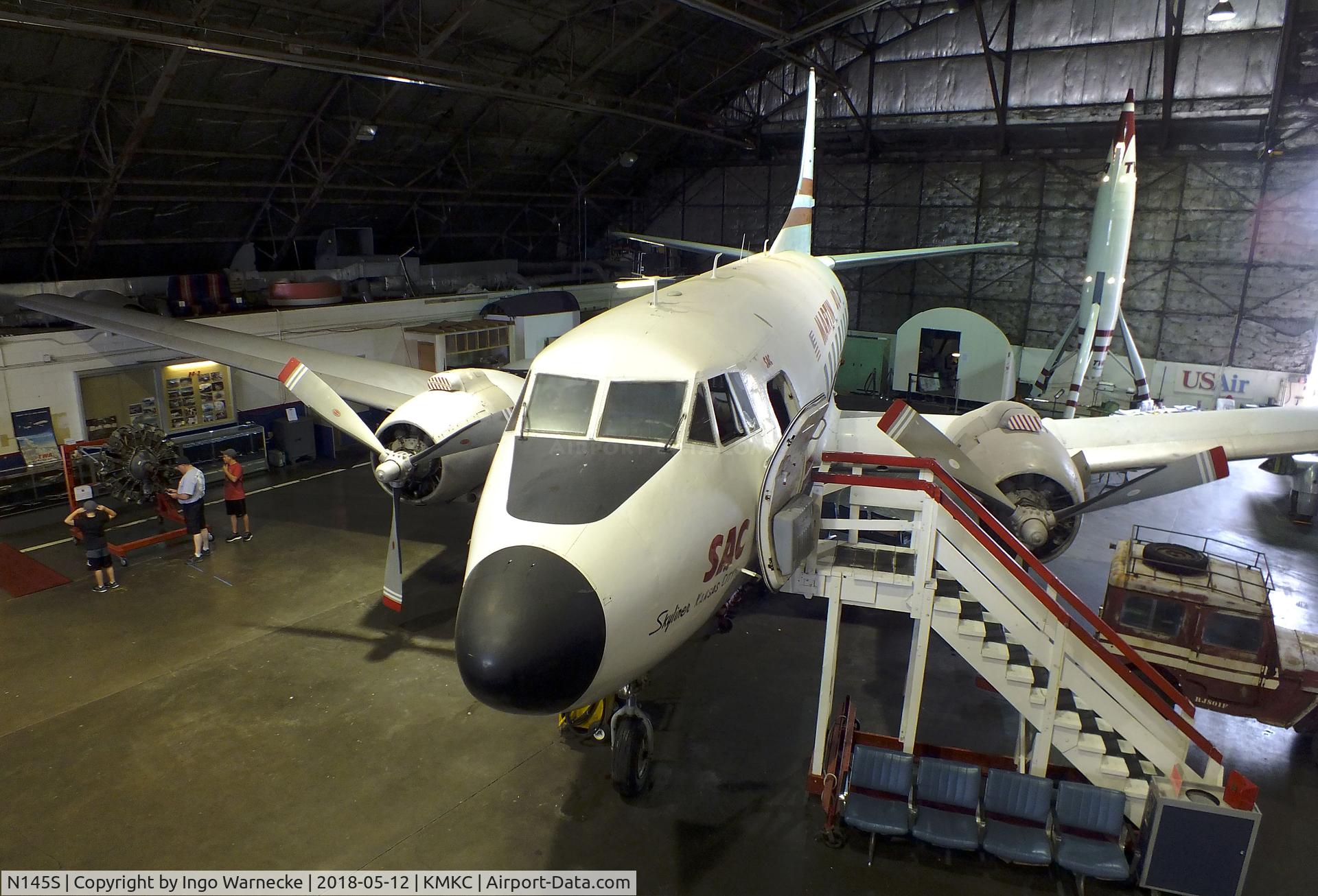 N145S, 1952 Martin 404 C/N 14142, Martin 404 at the Airline History Museum, Kansas City MO