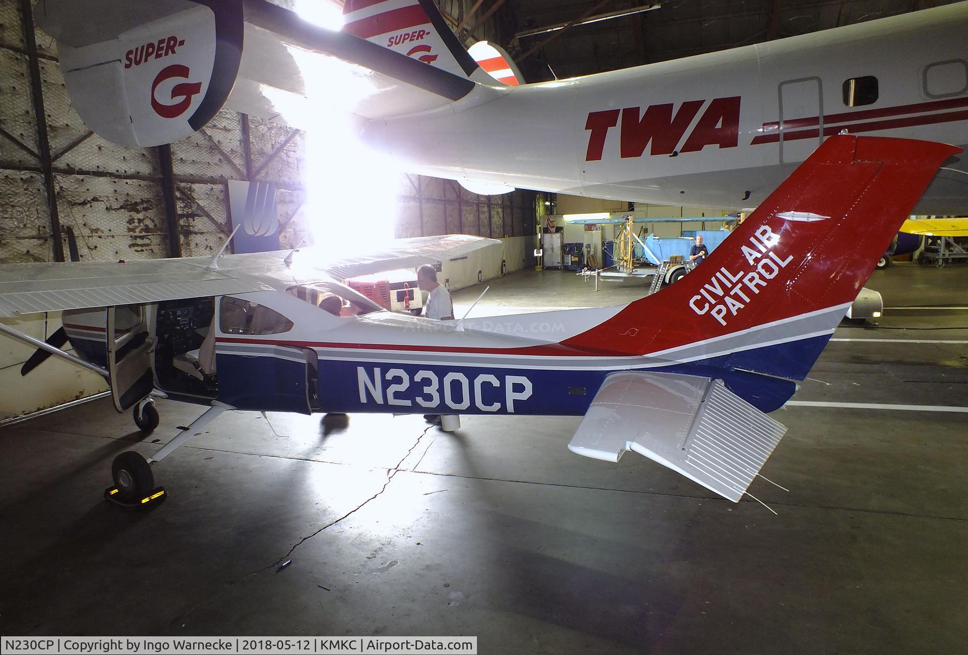 N230CP, 2012 Cessna 182T Skylane C/N 18282347, Cessna 182T Skylane of the CAP (Civil Air Patrol) in the hangar of the Airline History Museum, Kansas City MO