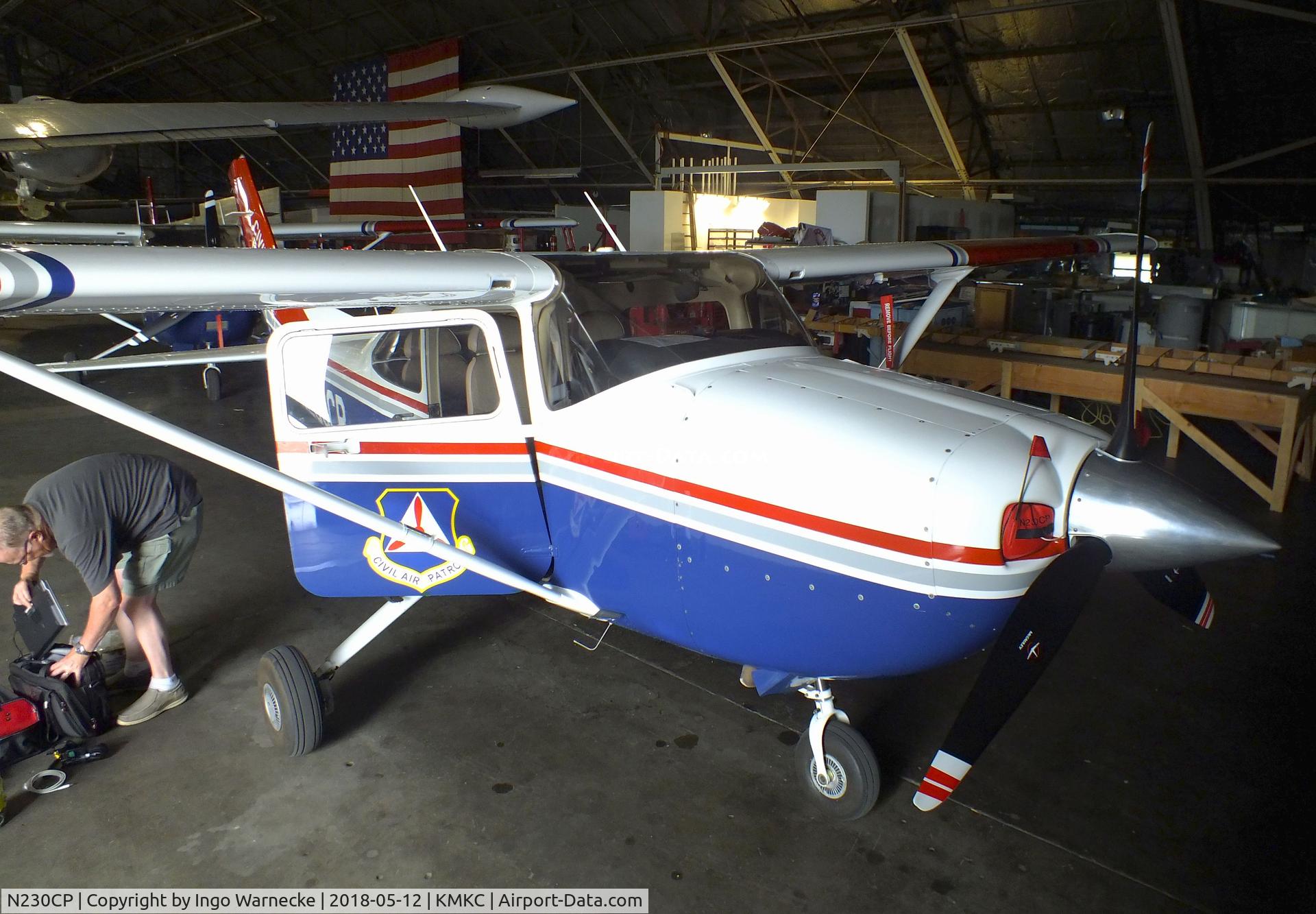 N230CP, 2012 Cessna 182T Skylane C/N 18282347, Cessna 182T Skylane of the CAP (Civil Air Patrol) in the hangar of the Airline History Museum, Kansas City MO