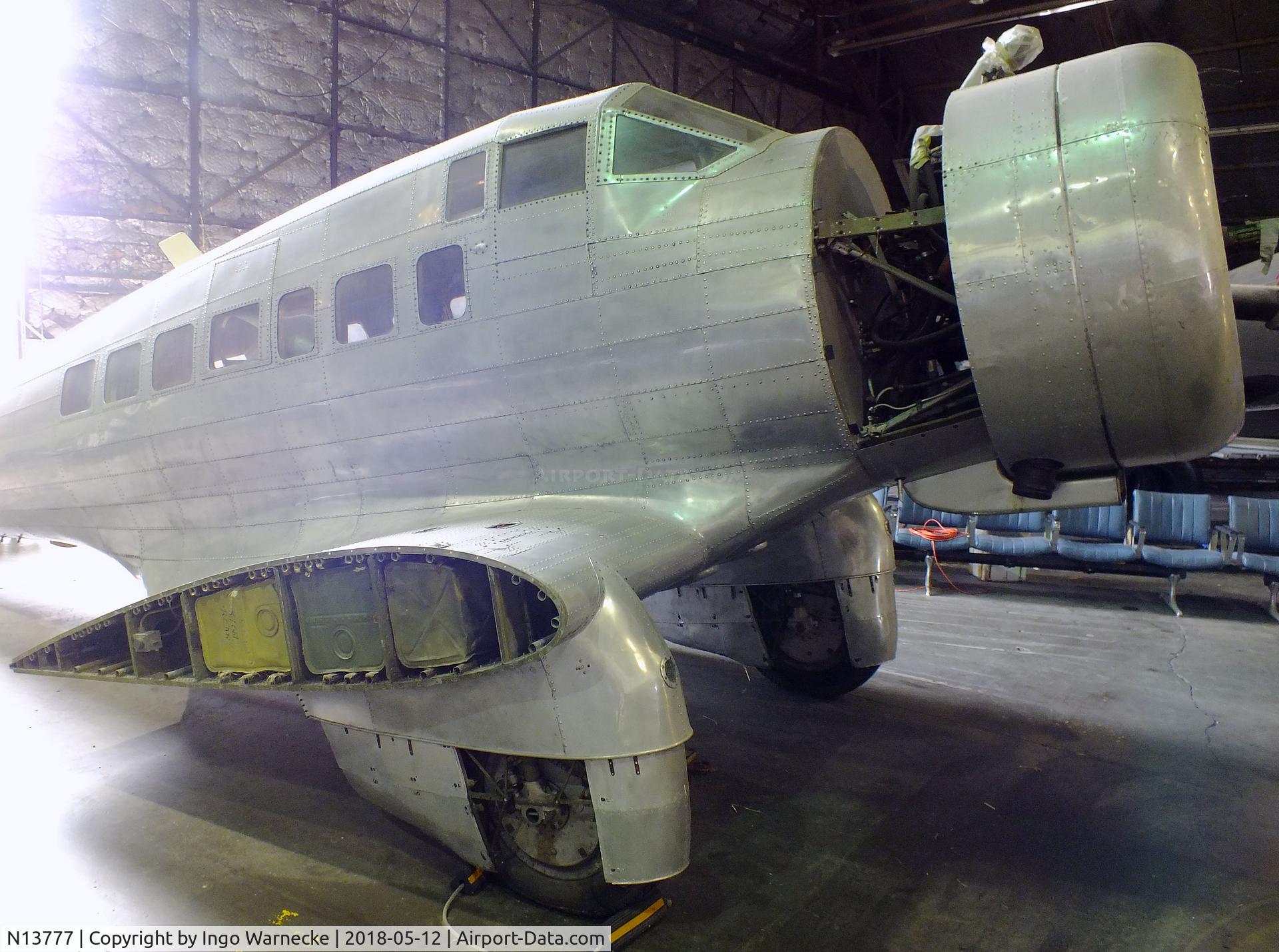 N13777, 1934 Northrop Delta 1D C/N 28, Northrop Delta 1D, awaiting restoration at the Airline History Museum, Kansas City MO