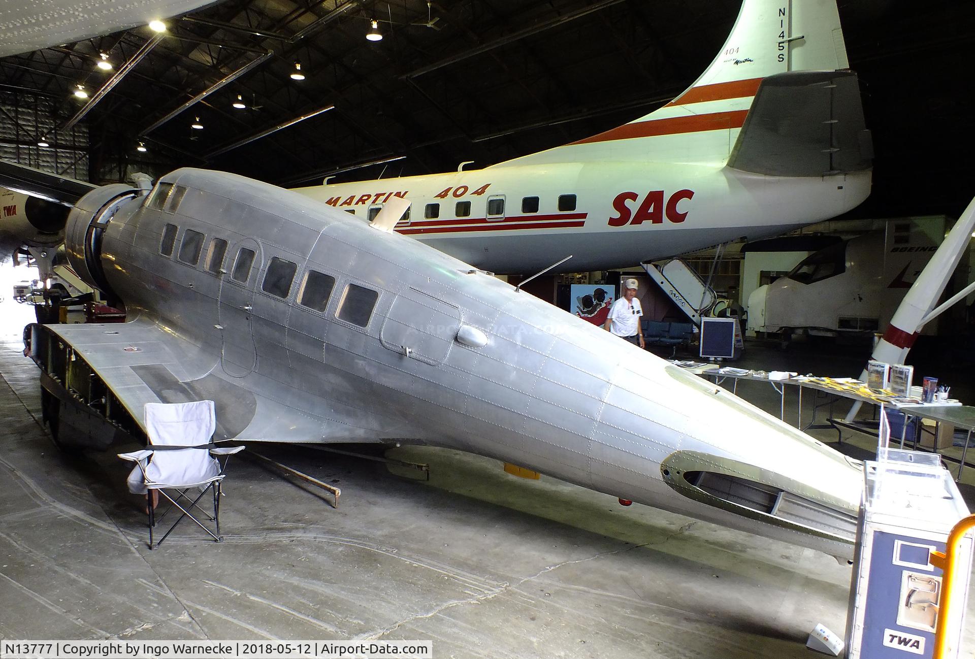 N13777, 1934 Northrop Delta 1D C/N 28, Northrop Delta 1D, awaiting restoration at the Airline History Museum, Kansas City MO