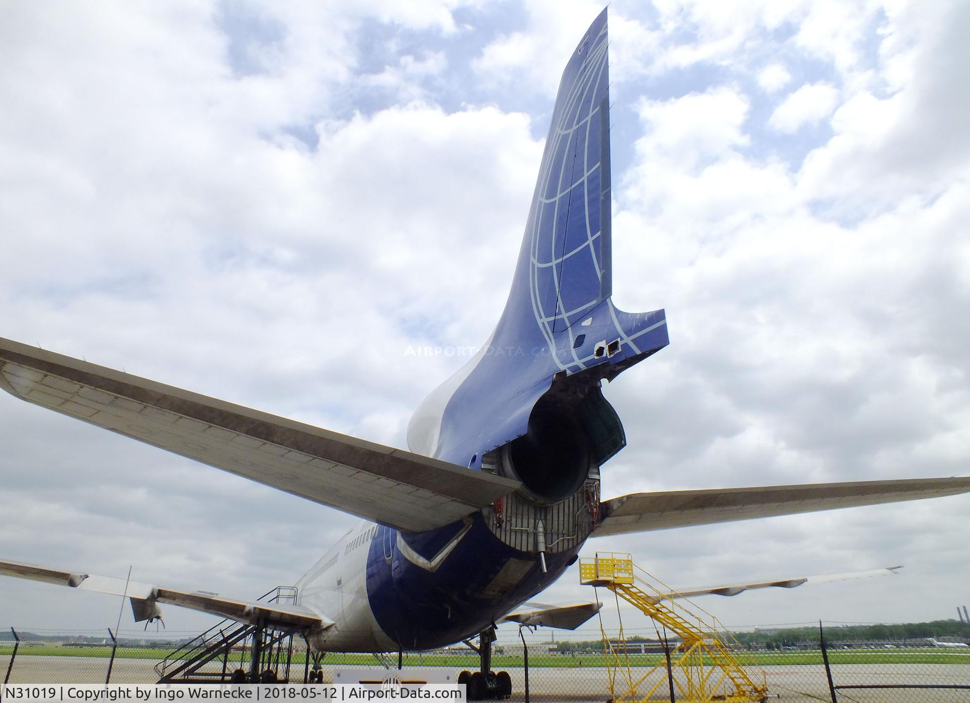 N31019, 1973 Lockheed L-1011-385-1 TriStar 50 C/N 193B-1066, Lockheed L-1011-385-1 TriStar 50 (minus engines and engine pods) awaiting restoration at the Airline History Museum, Kansas City MO