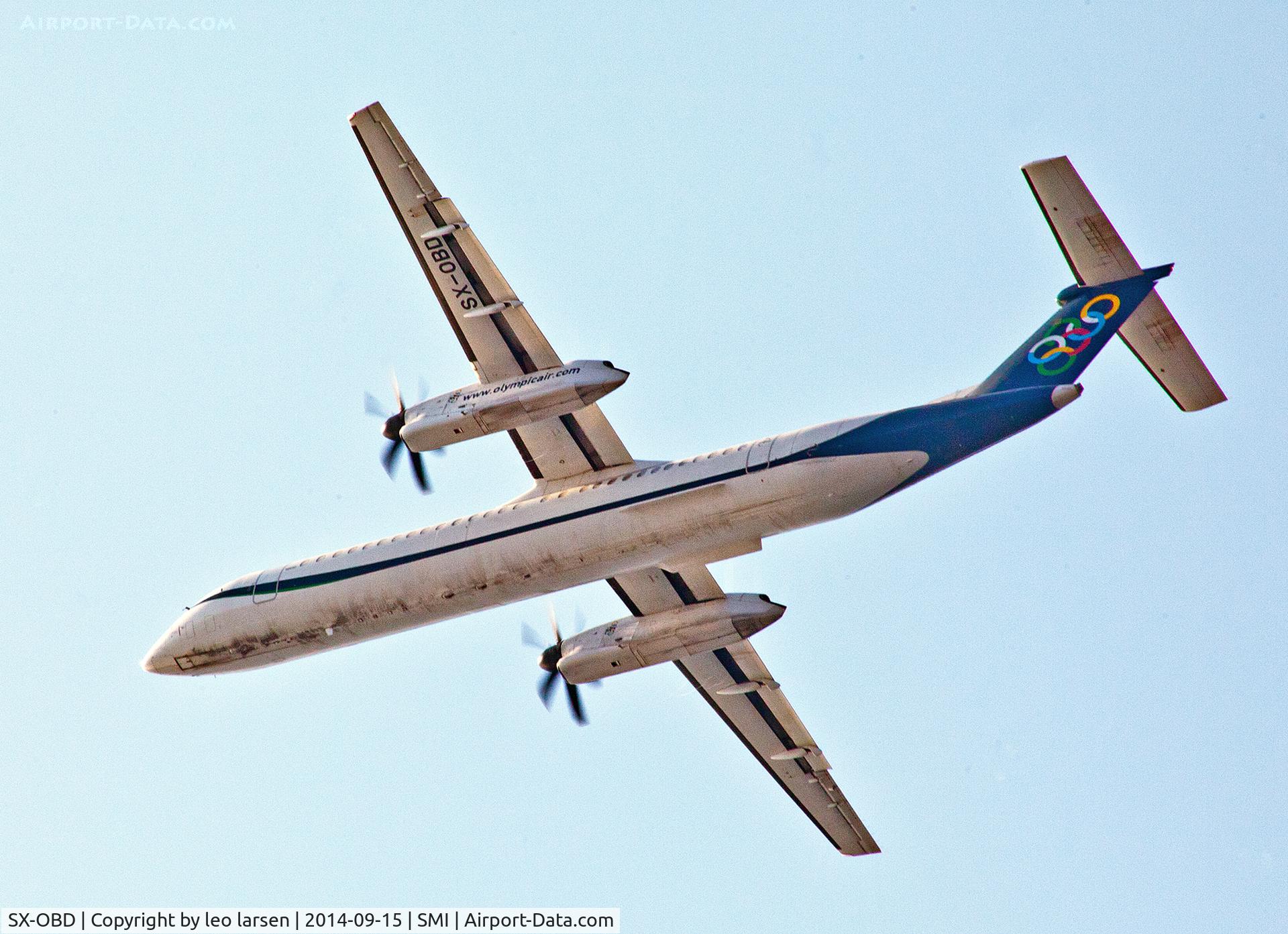 SX-OBD, 2010 De Havilland Canada DHC-8-402Q Dash 8 C/N 4311, Samos 15.9.2015