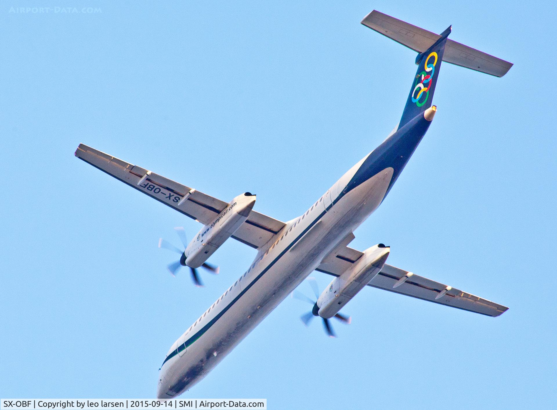 SX-OBF, 2010 De Havilland Canada DHC-8-402Q Dash 8 C/N 4318, Samos 14.9.2015