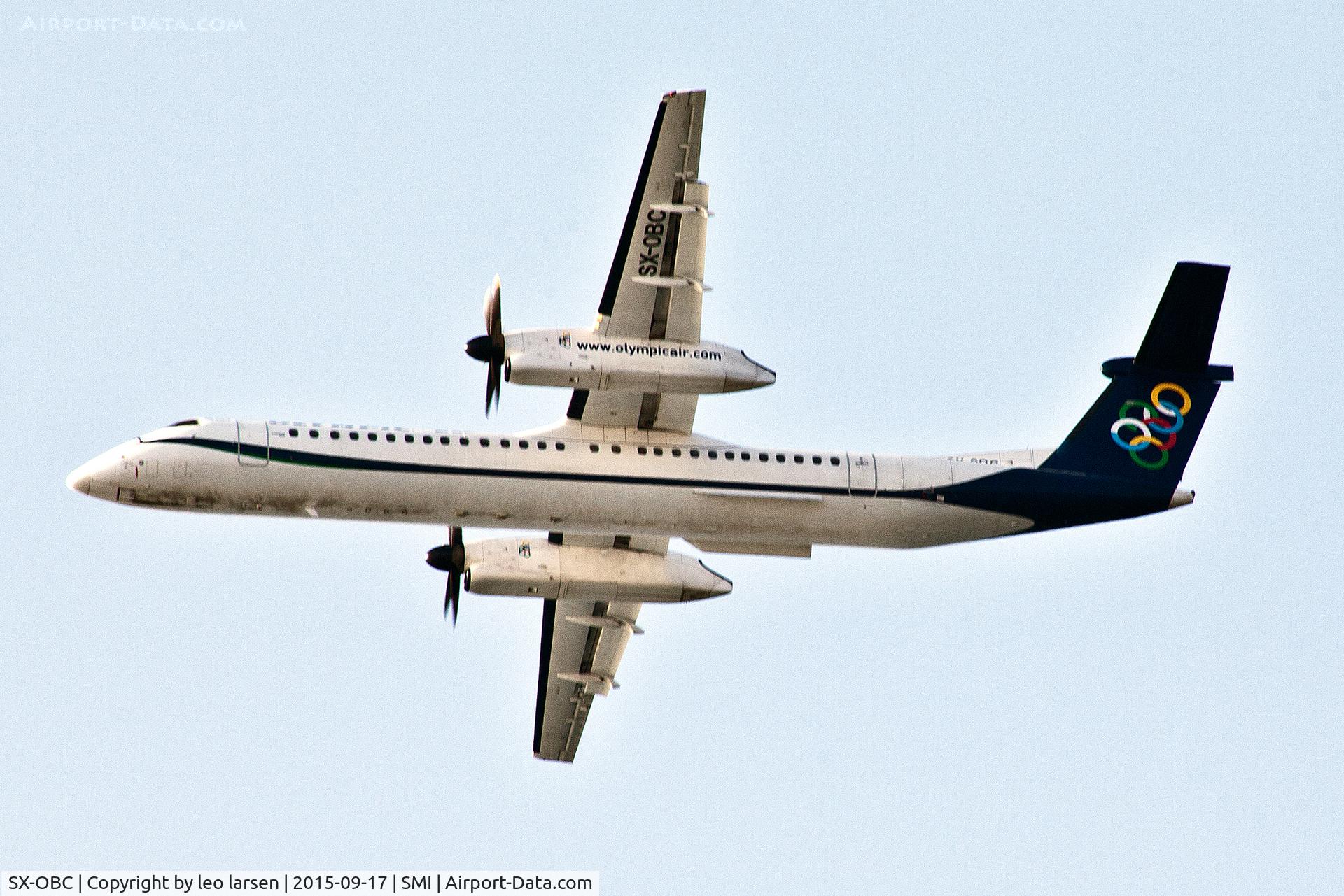 SX-OBC, 2009 De Havilland Canada DHC-8-402Q Dash 8 C/N 4276, Samos 17.9.2015